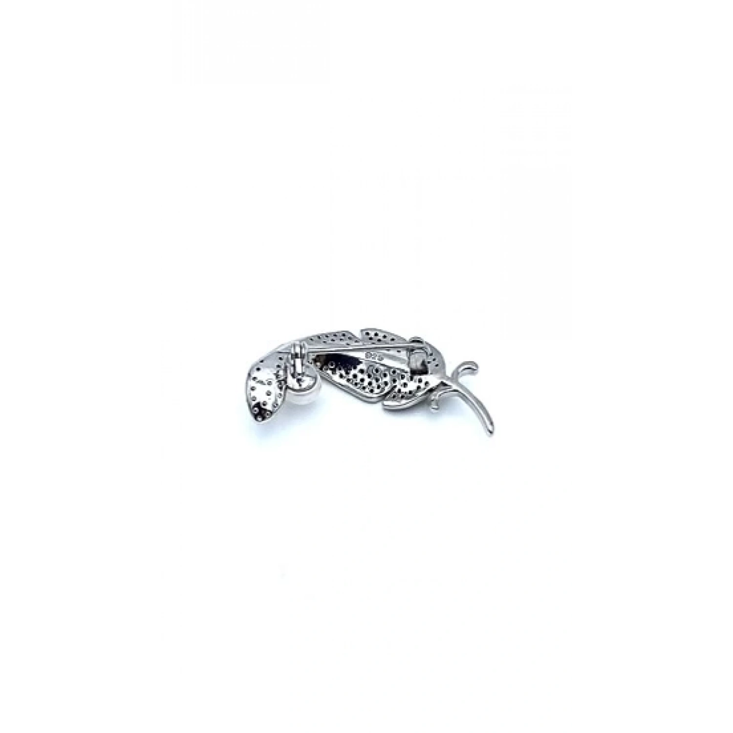 İnci Detaylı Tüy Broş