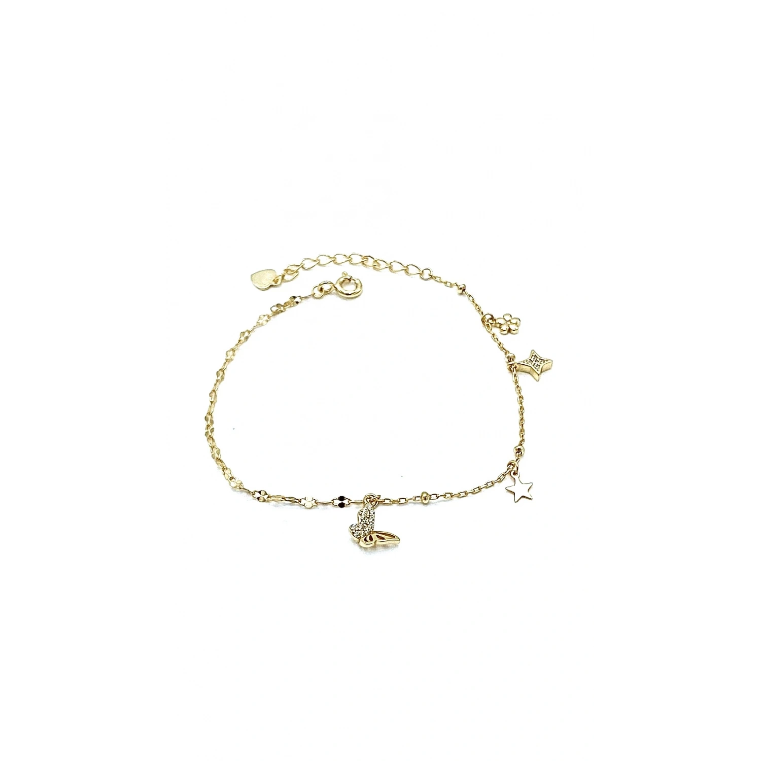 Kelebek Yıldız Papatya Zincir Bileklik