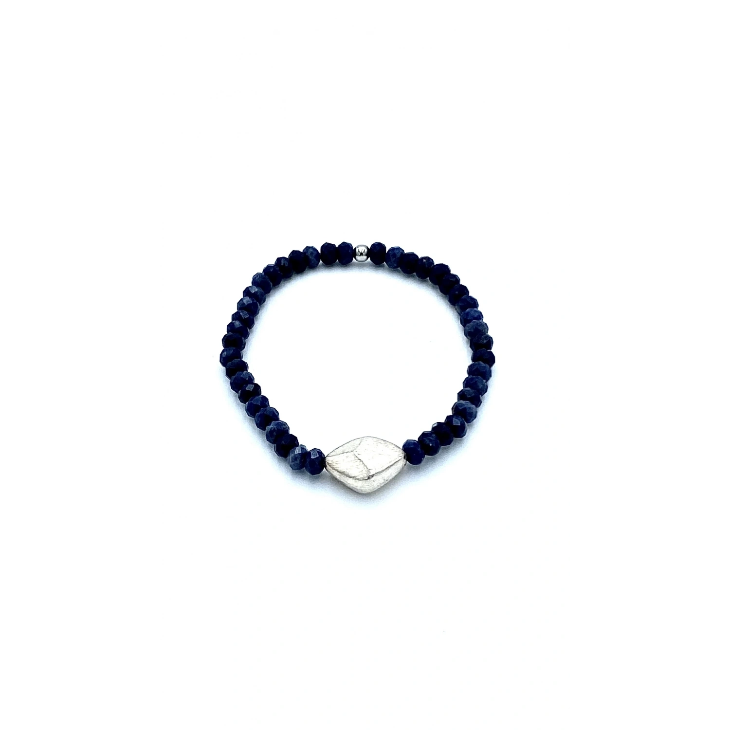 Kök Safir Gümüş Bileklik