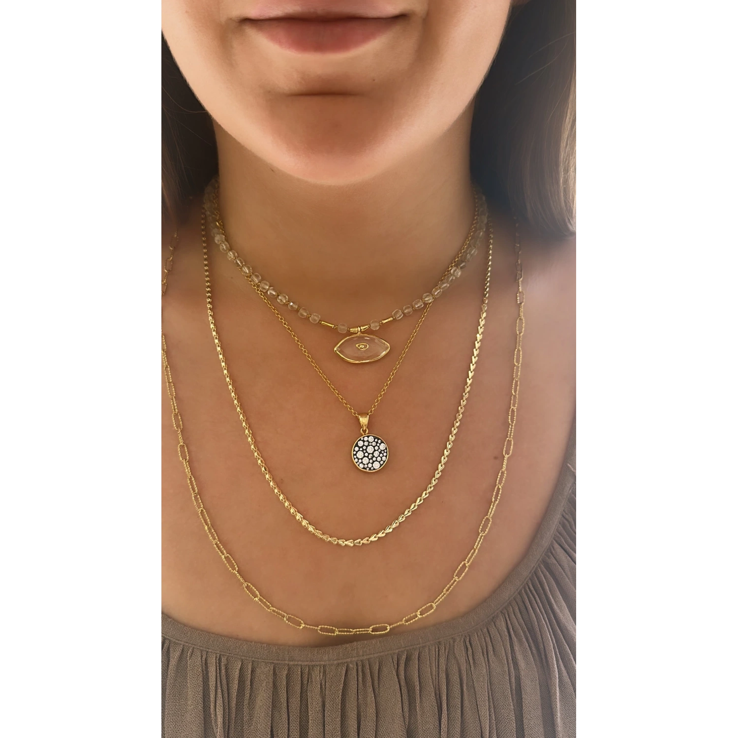 Kuvars The Eye Kolye