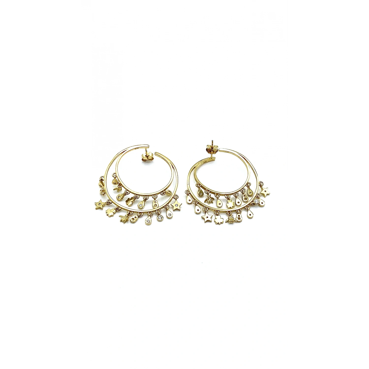 Lucky Charm Circle Küpe