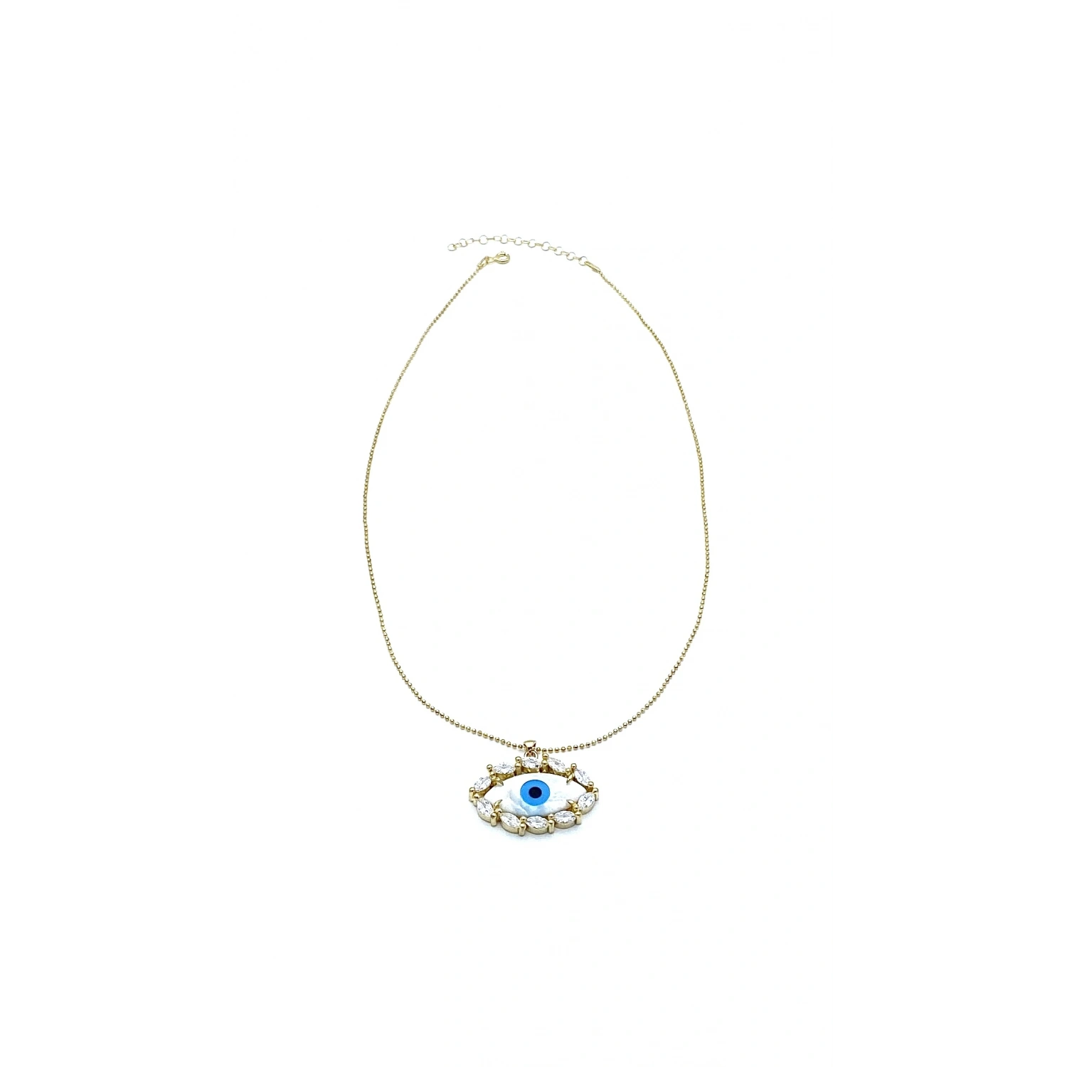 Markiz Taşlı M Göz Kolye