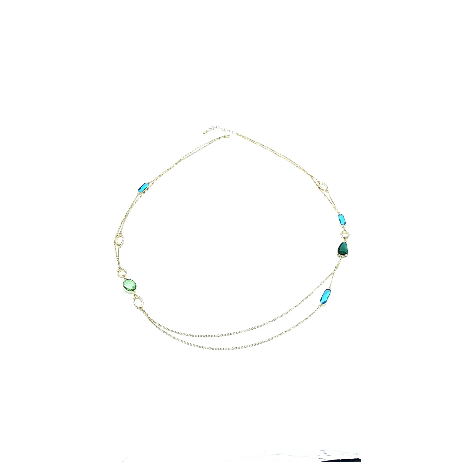 Marsilya Blue Oval Kolye