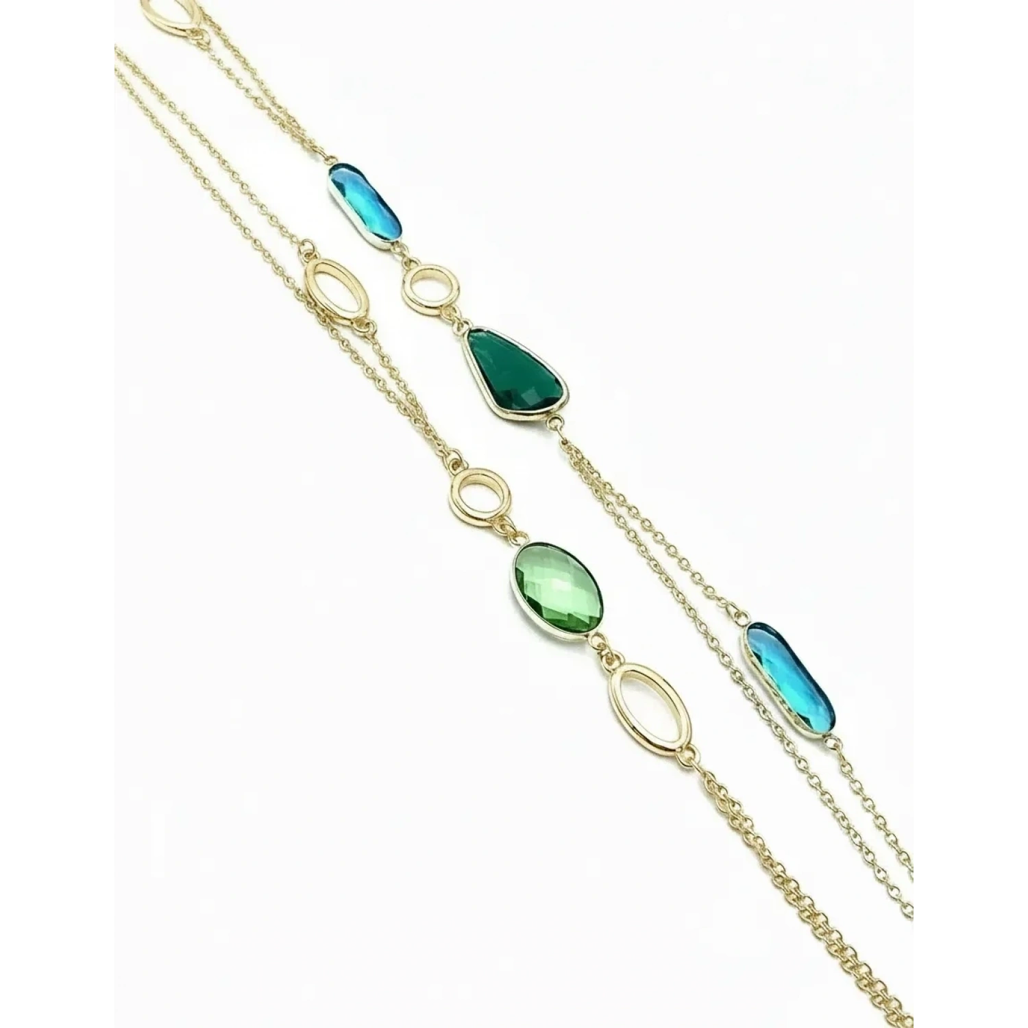 Marsilya Blue Oval Kolye