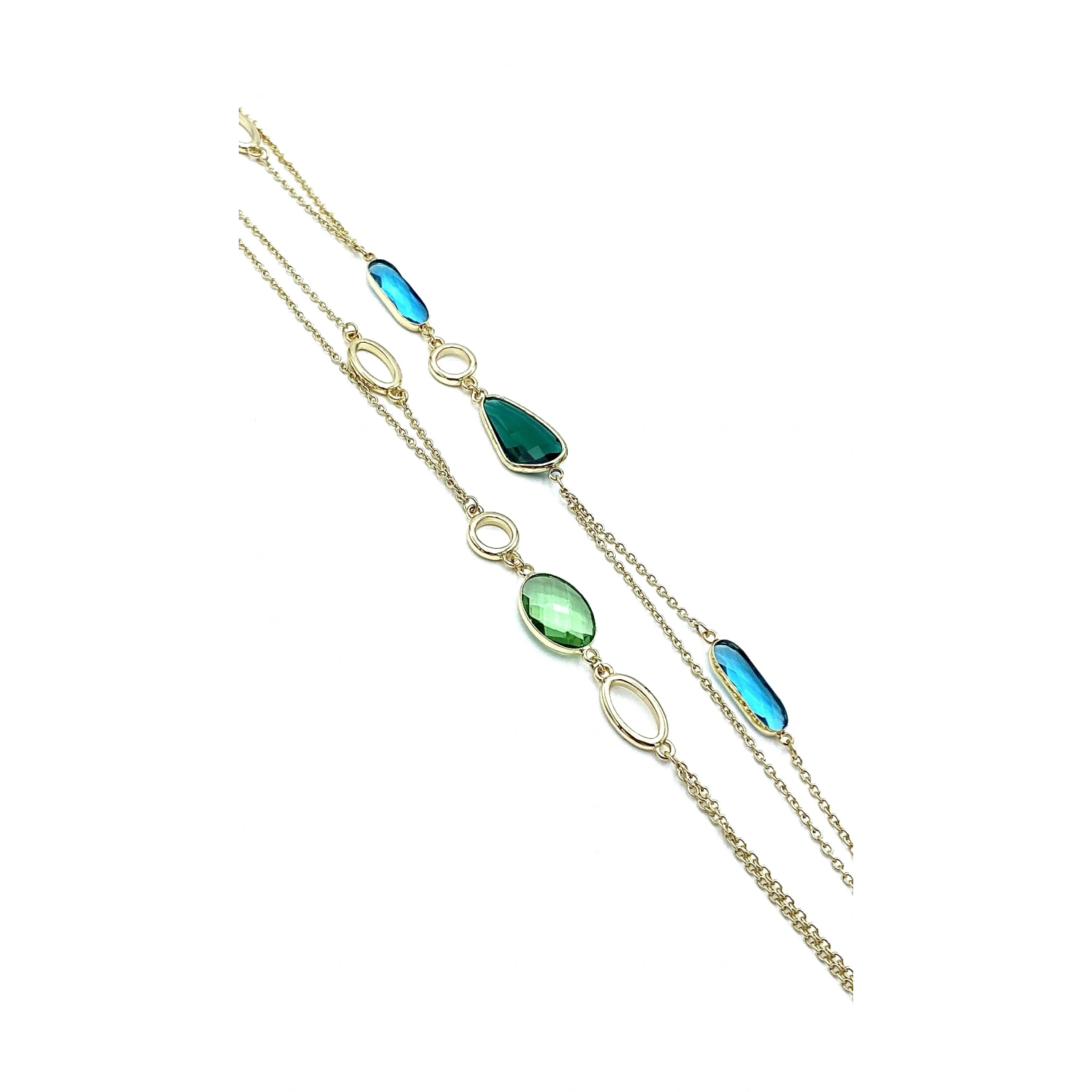 Marsilya Blue Oval Kolye