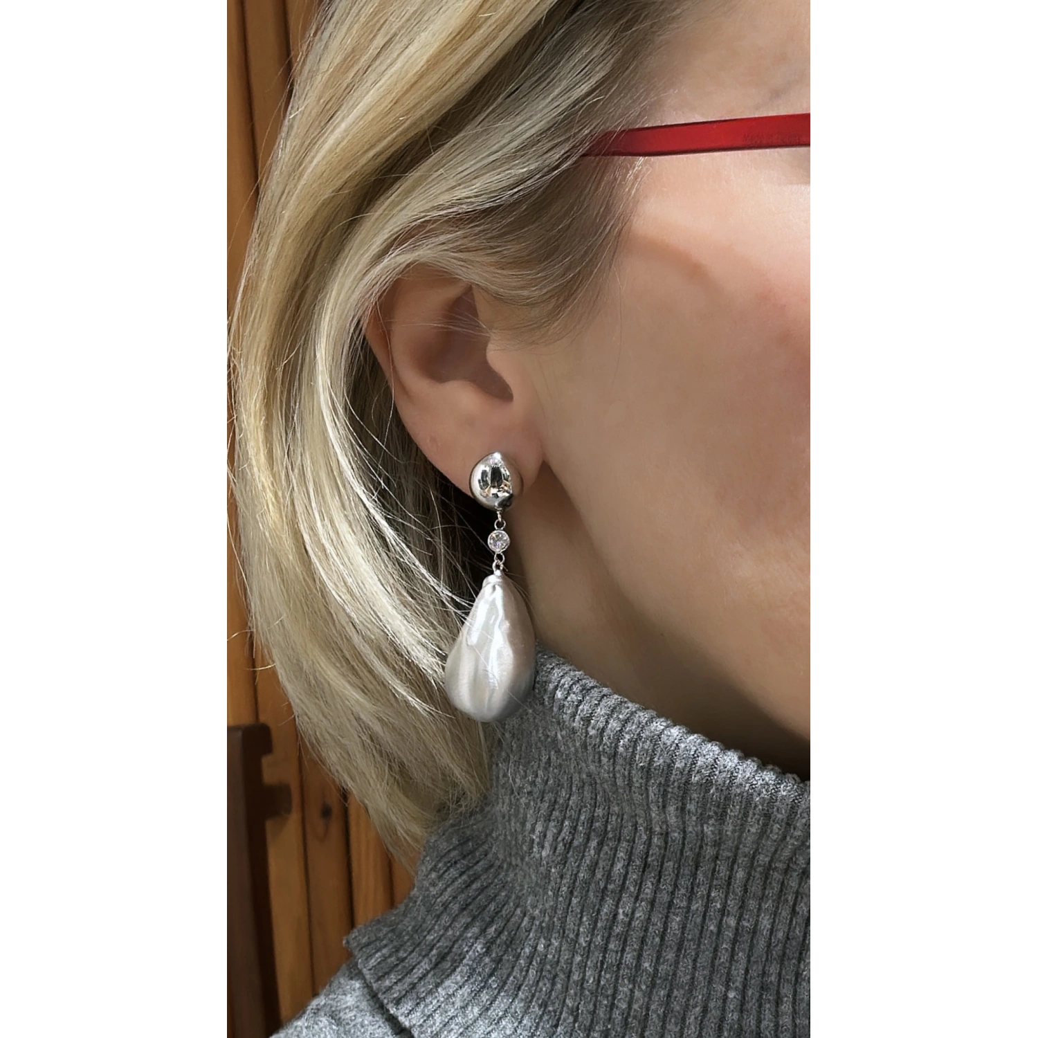 Mat Parlak Barok Küpe