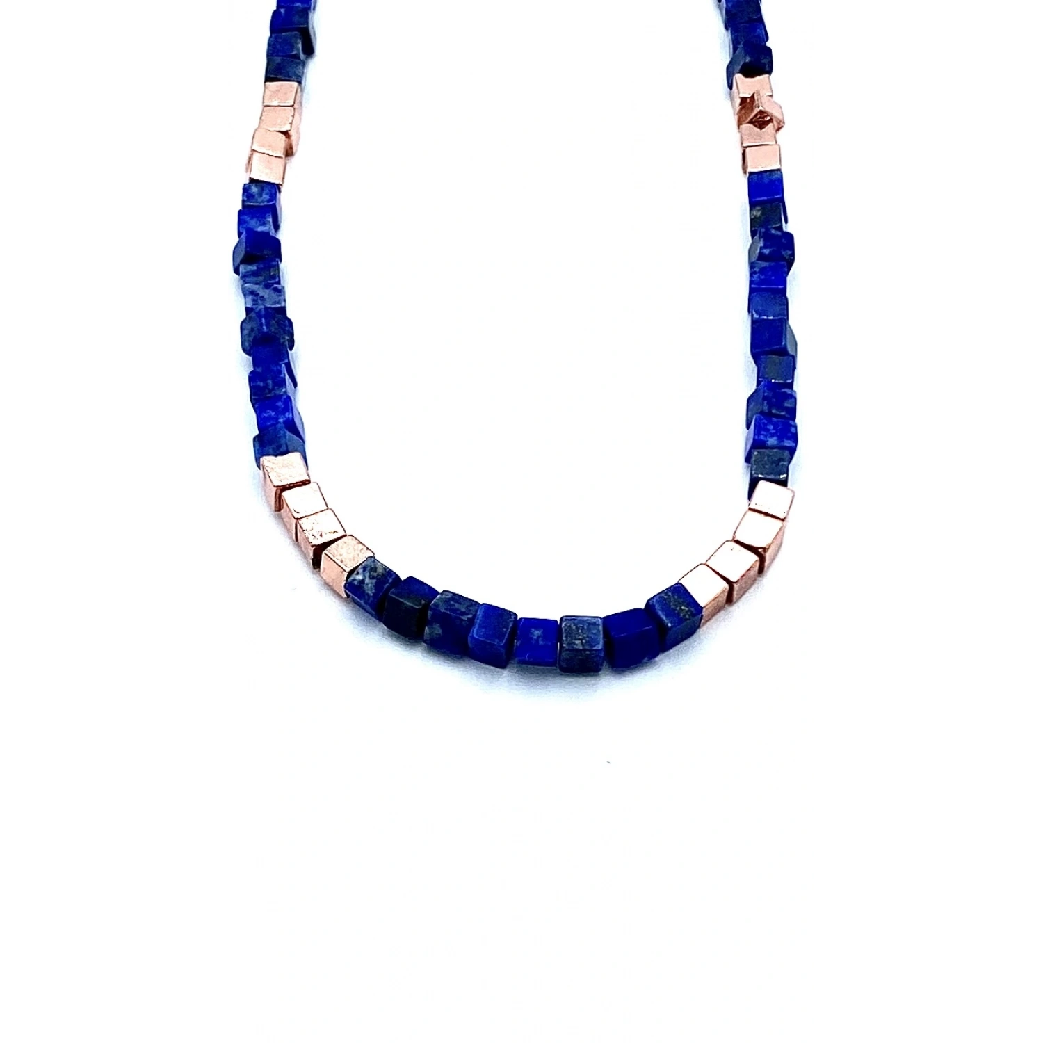 Mavi Lapis Küp Kolye