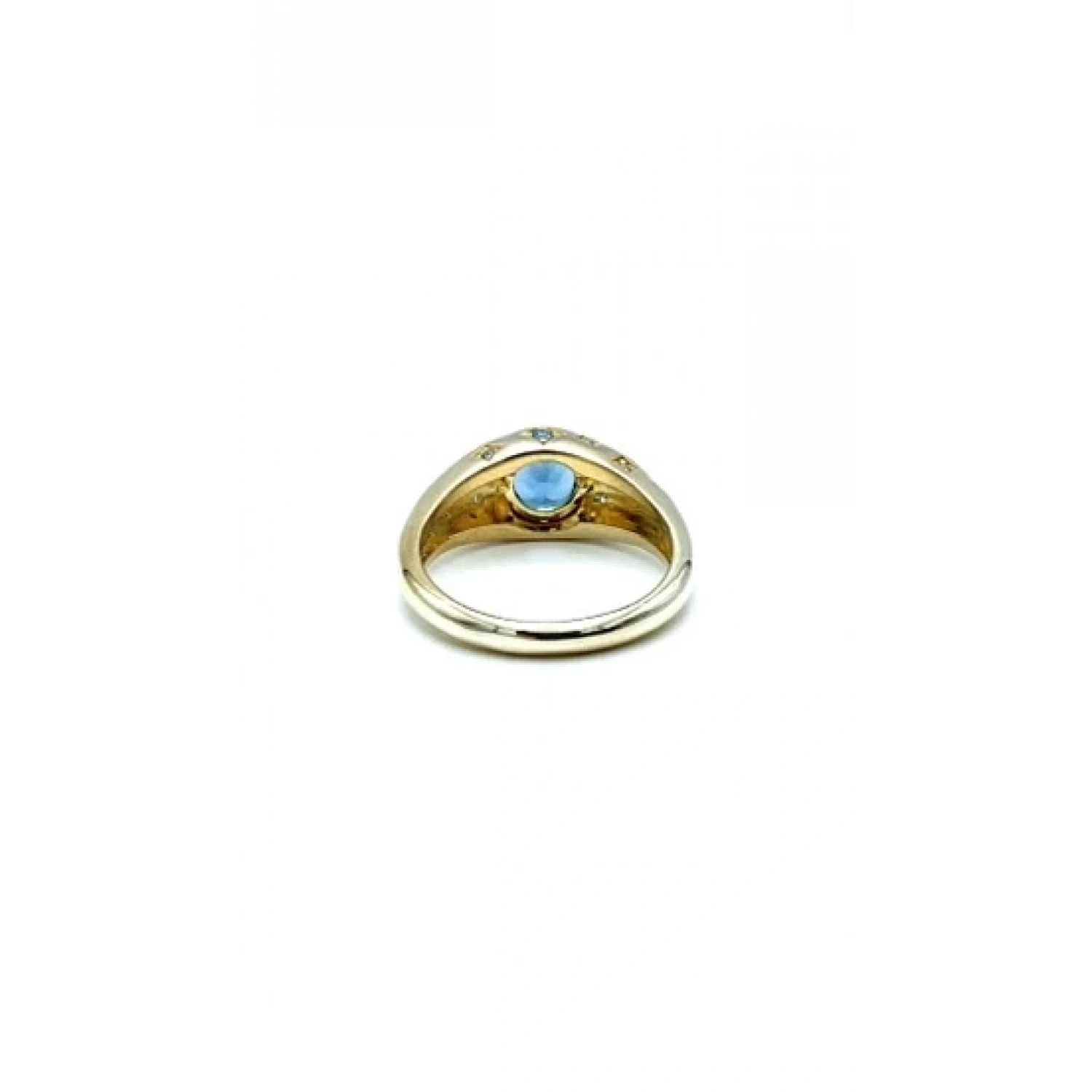 Mavi Tektaş Serpme Taş Yüzük