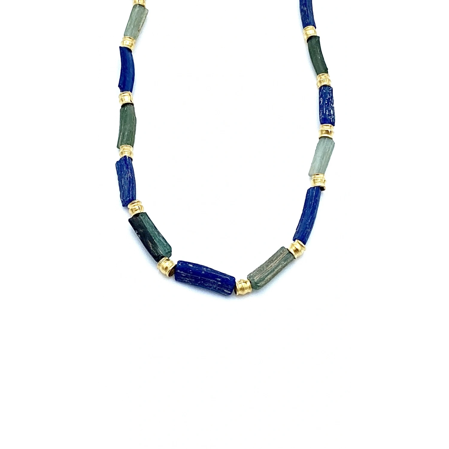 Mavi Yeşil Doğaltaş Kolye