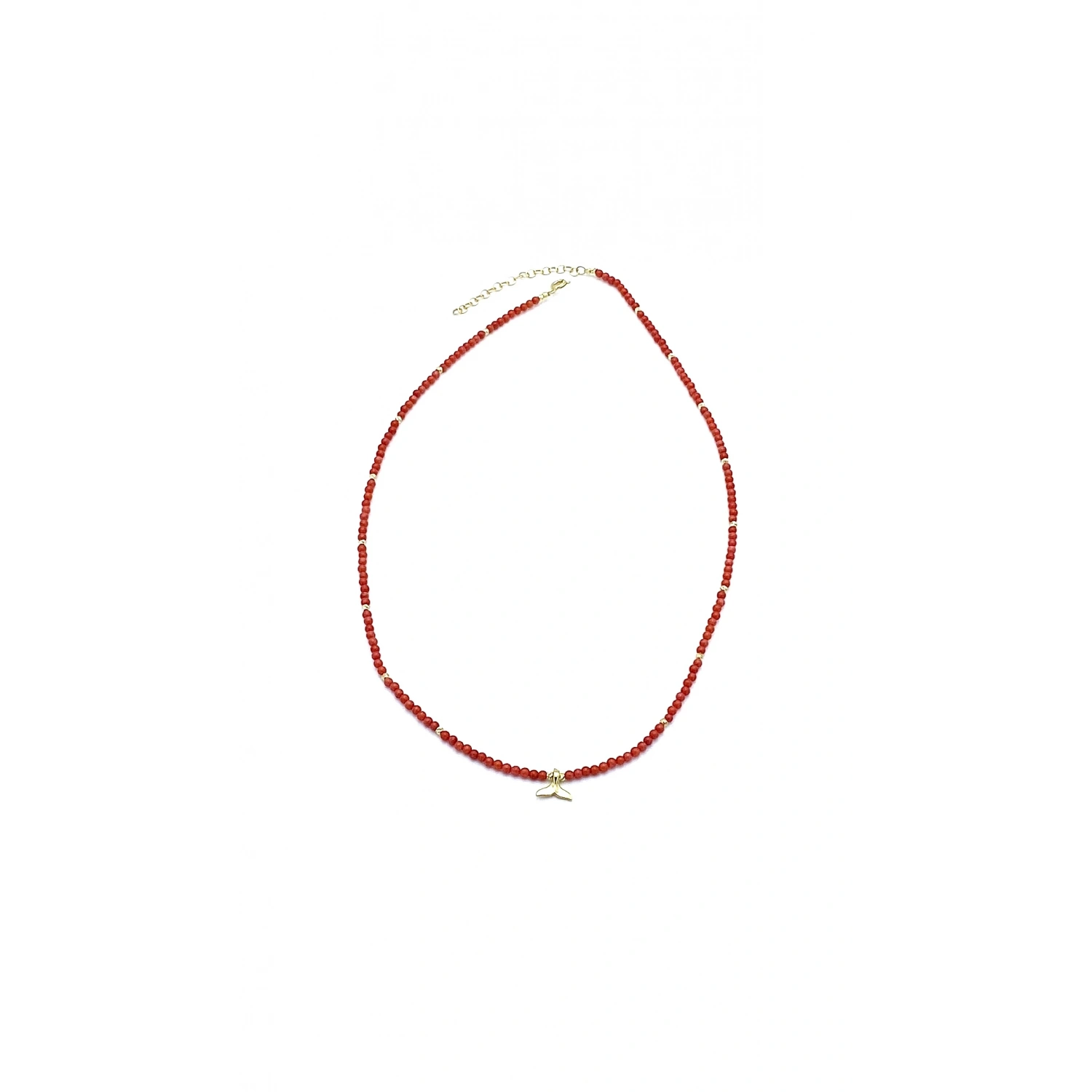 Mercan Dorilka Detaylı Kolye