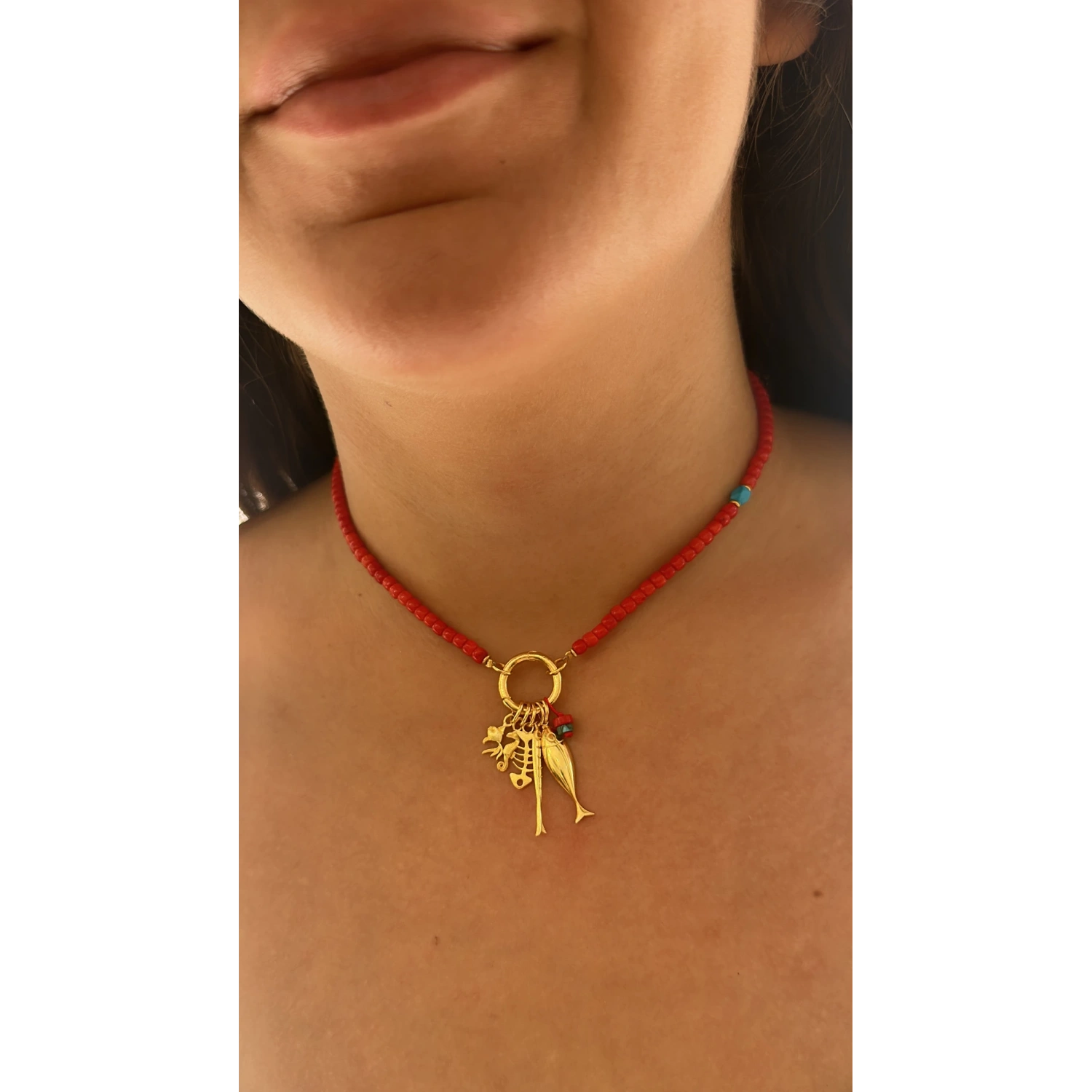 Mercan Multi Sea Charm Kolye