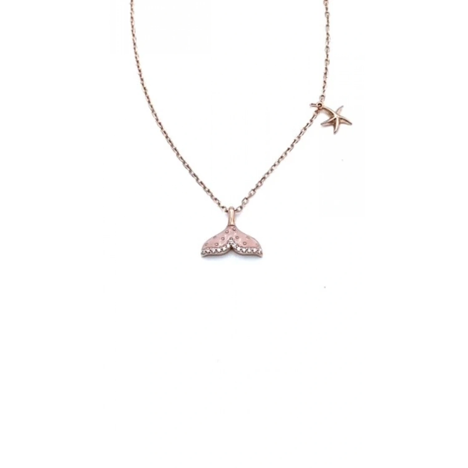 Mineli Balık Kuyruğu Kolye