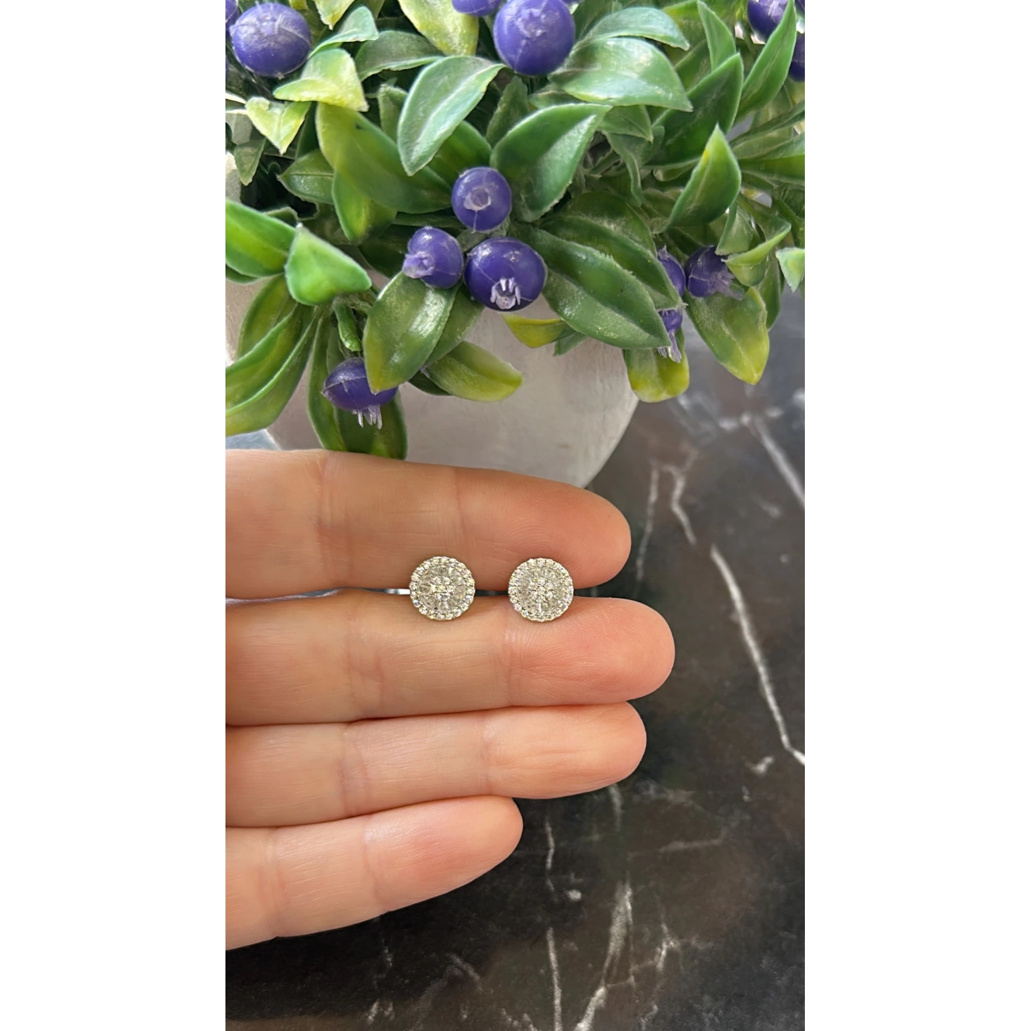 Mini Baget Circle Küpe