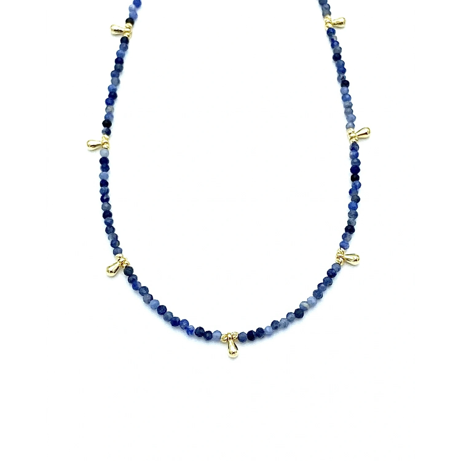Mini Safir Doğaltaş Kolye