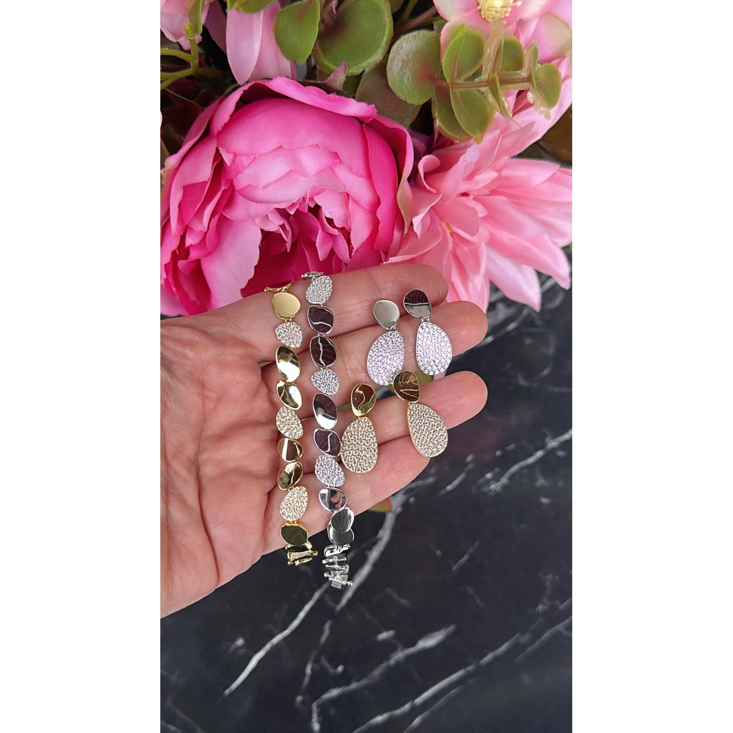 Monako Pebbles Duo Bileklik