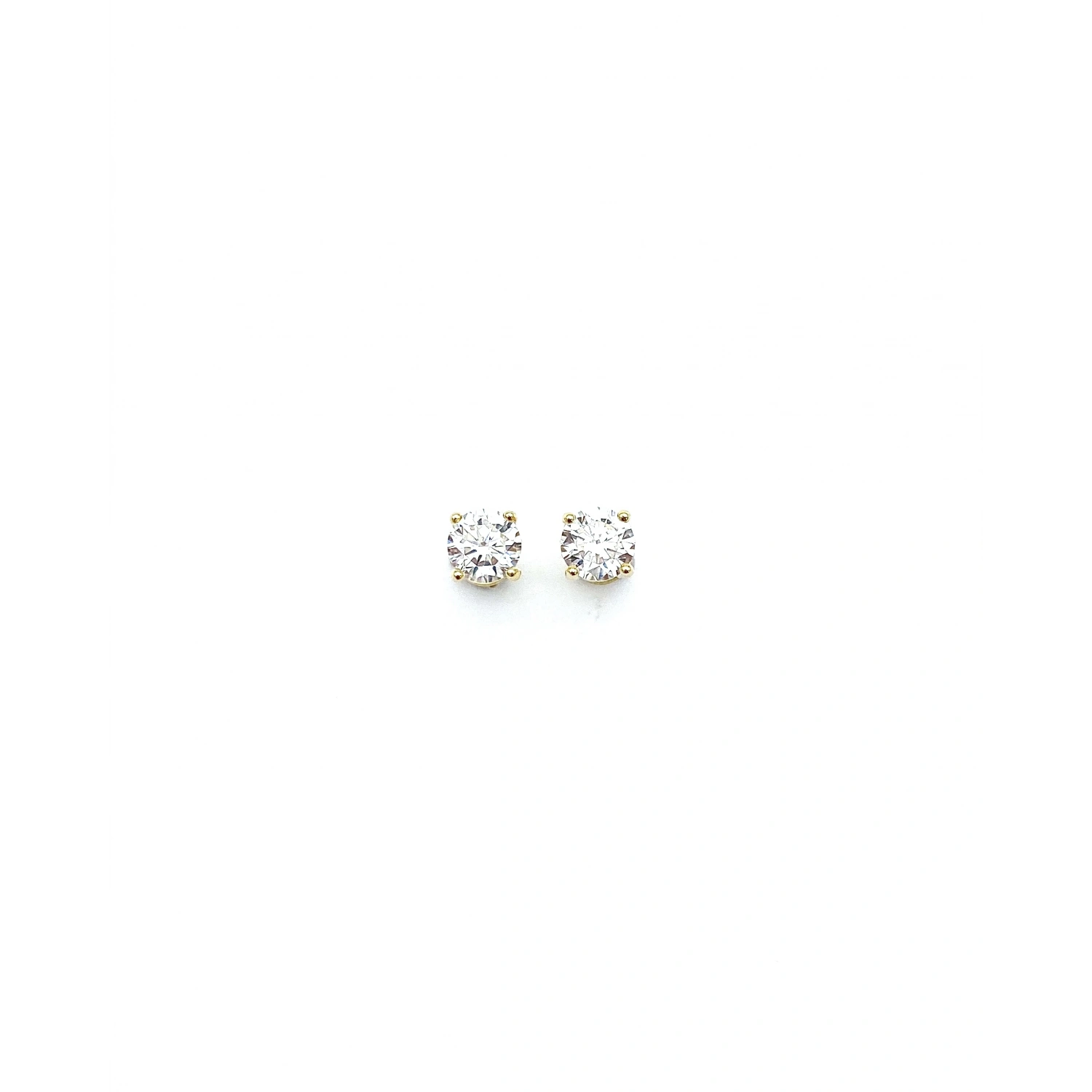 Mozanit 0,50ct Tektaş Küpe