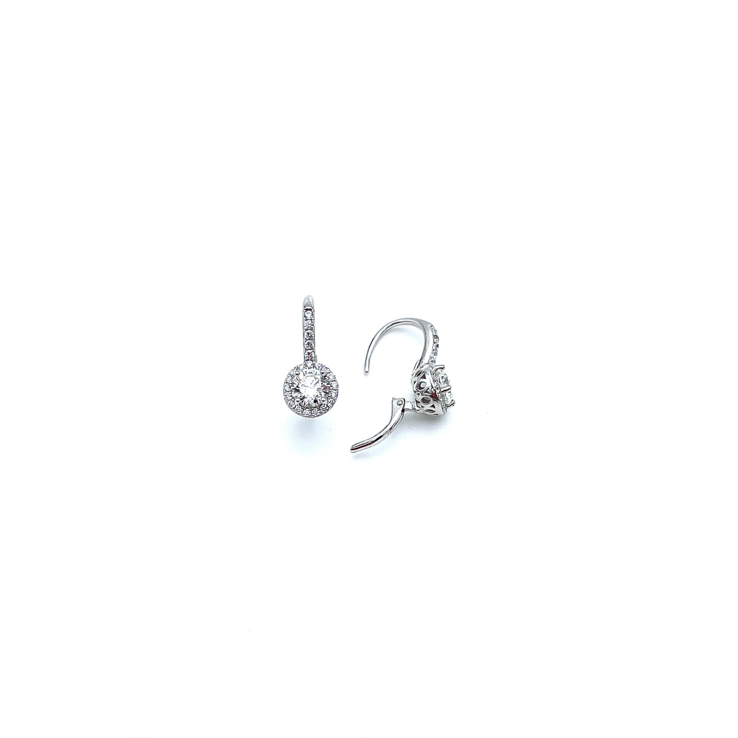 Mozanit 0,9ct Aro Tektaş Küpe