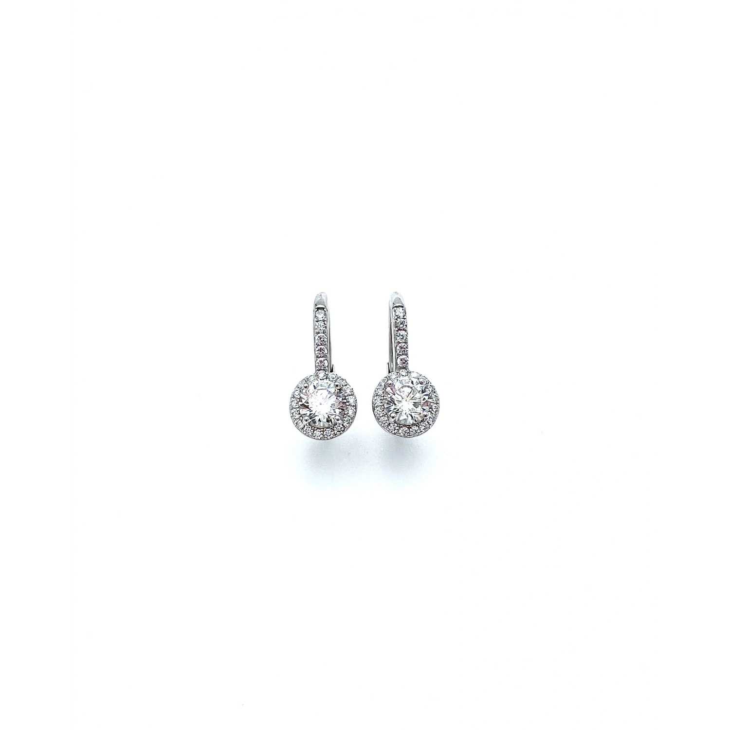 Mozanit 0,9ct Aro Tektaş Küpe