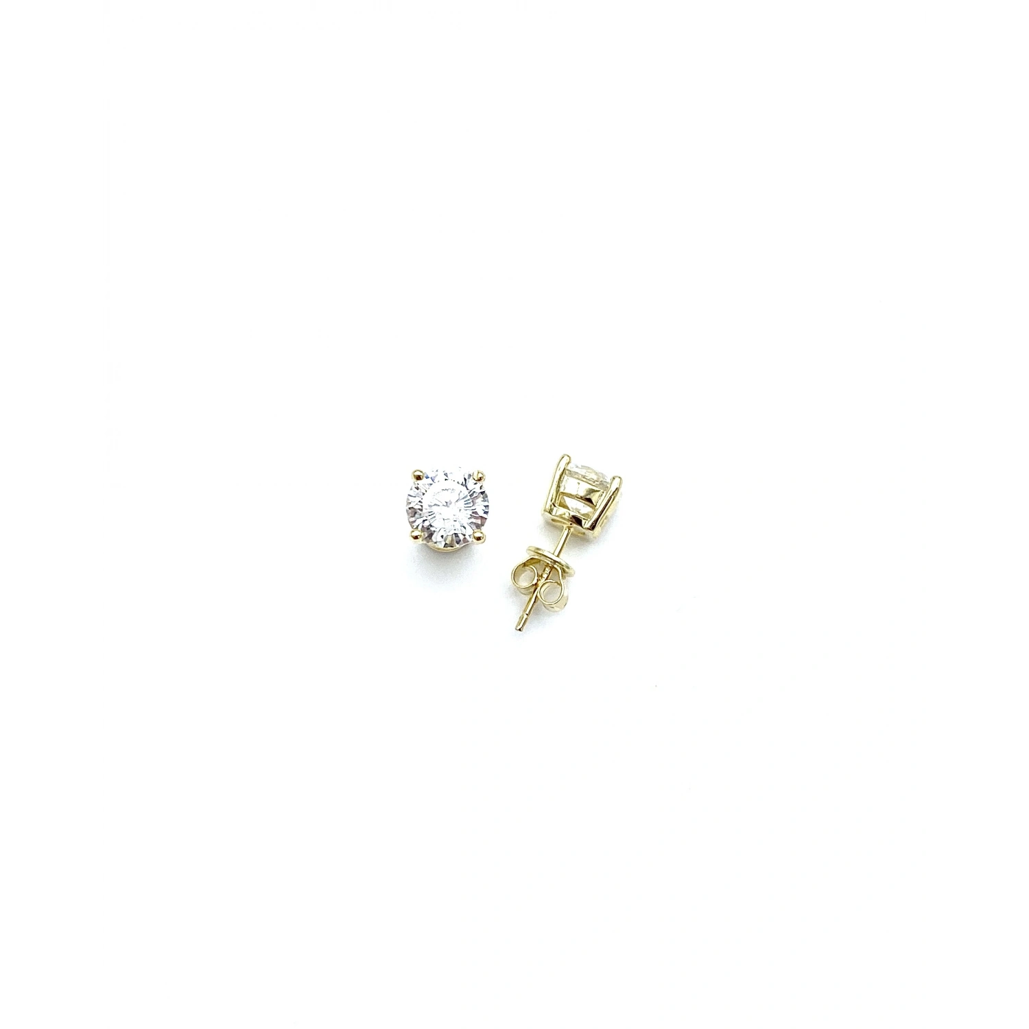 Mozanit 1,25ct Tektaş Küpe