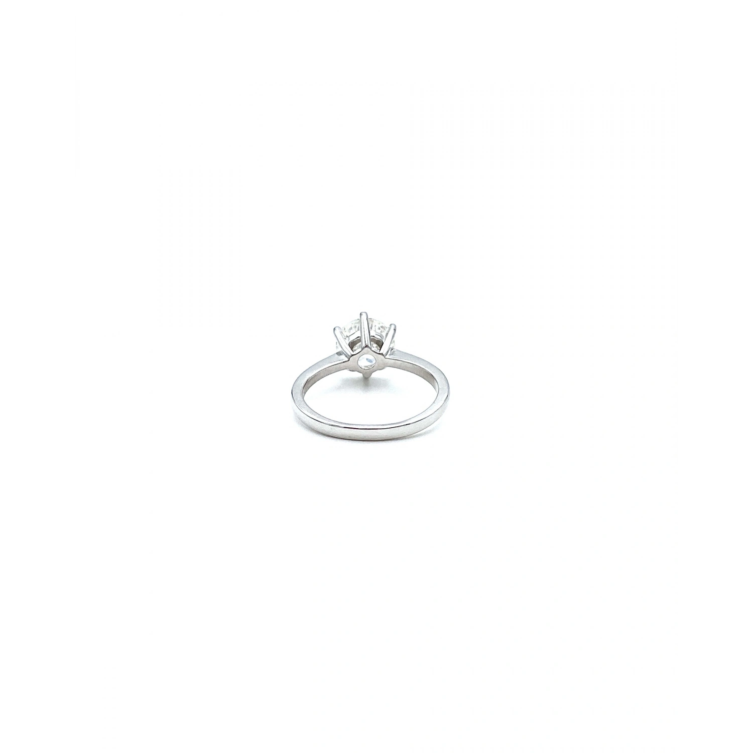 Mozanit 2.5ct 6 Tırnak Tektaş Yüzük