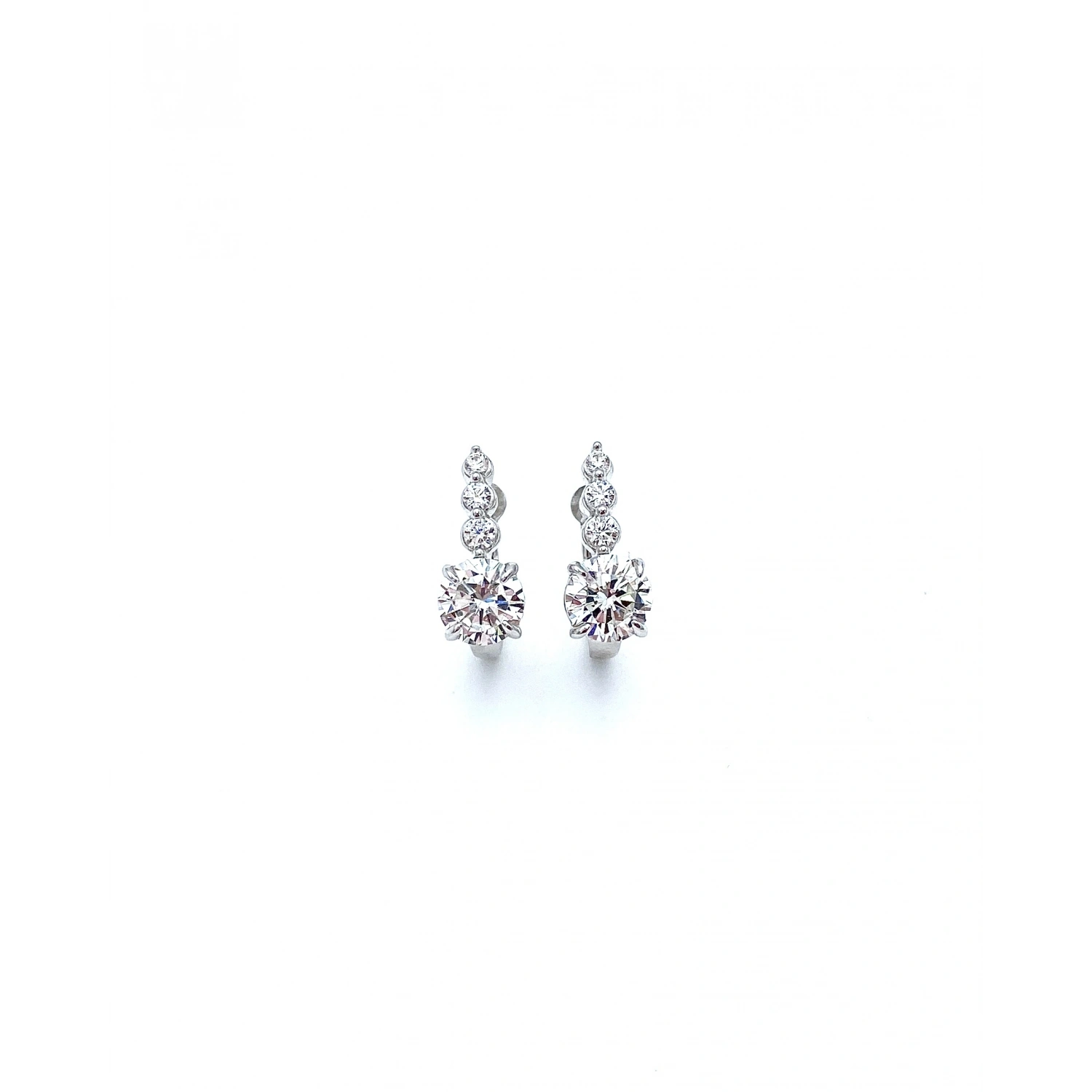 Mozanit 3dot Tektaş Küpe Yüzük Set