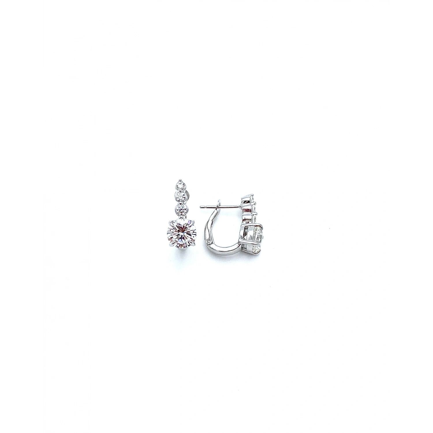 Mozanit 3dot Tektaş Küpe Yüzük Set