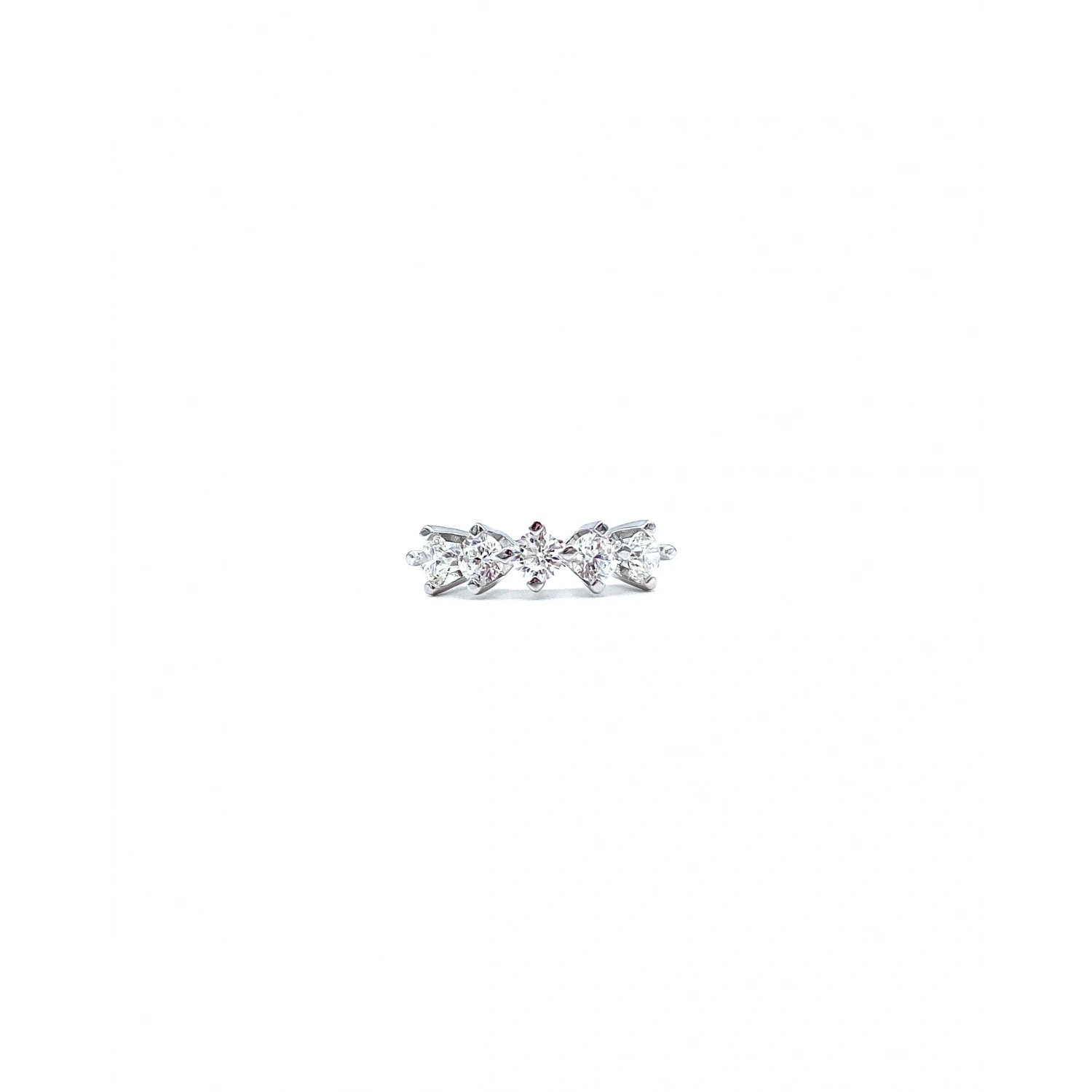 Mozanit 4mm Beştaş Yüzük