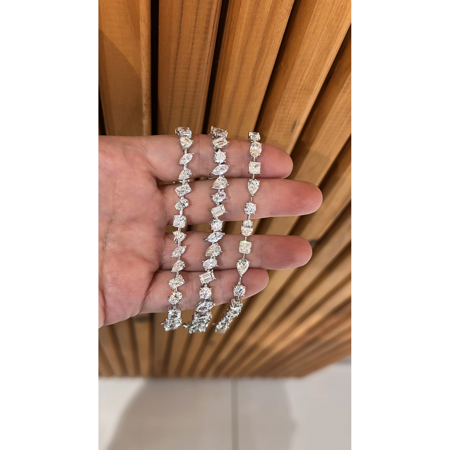 Mozanit Çubuklu Geo Suyolu Bileklik