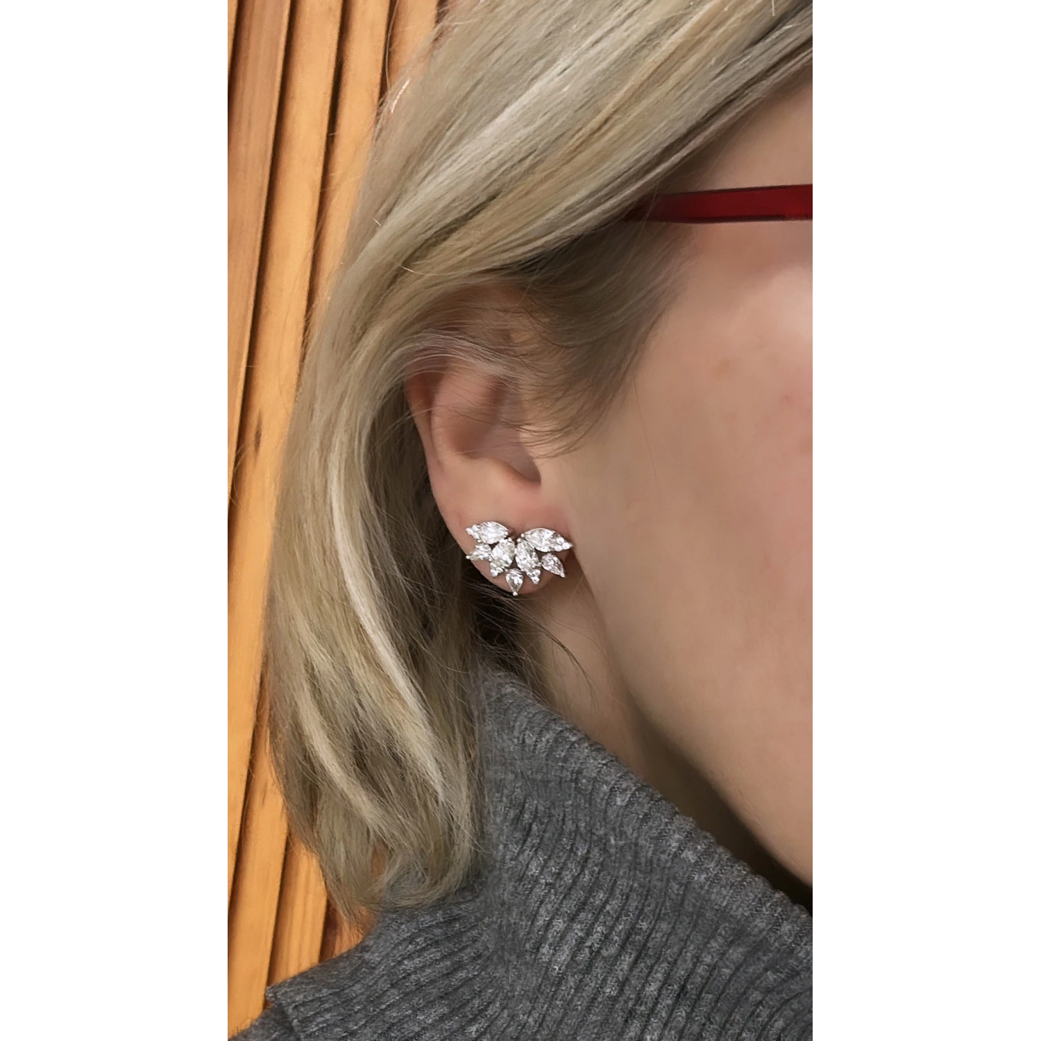 Mozanit Damla Güneş Küpe