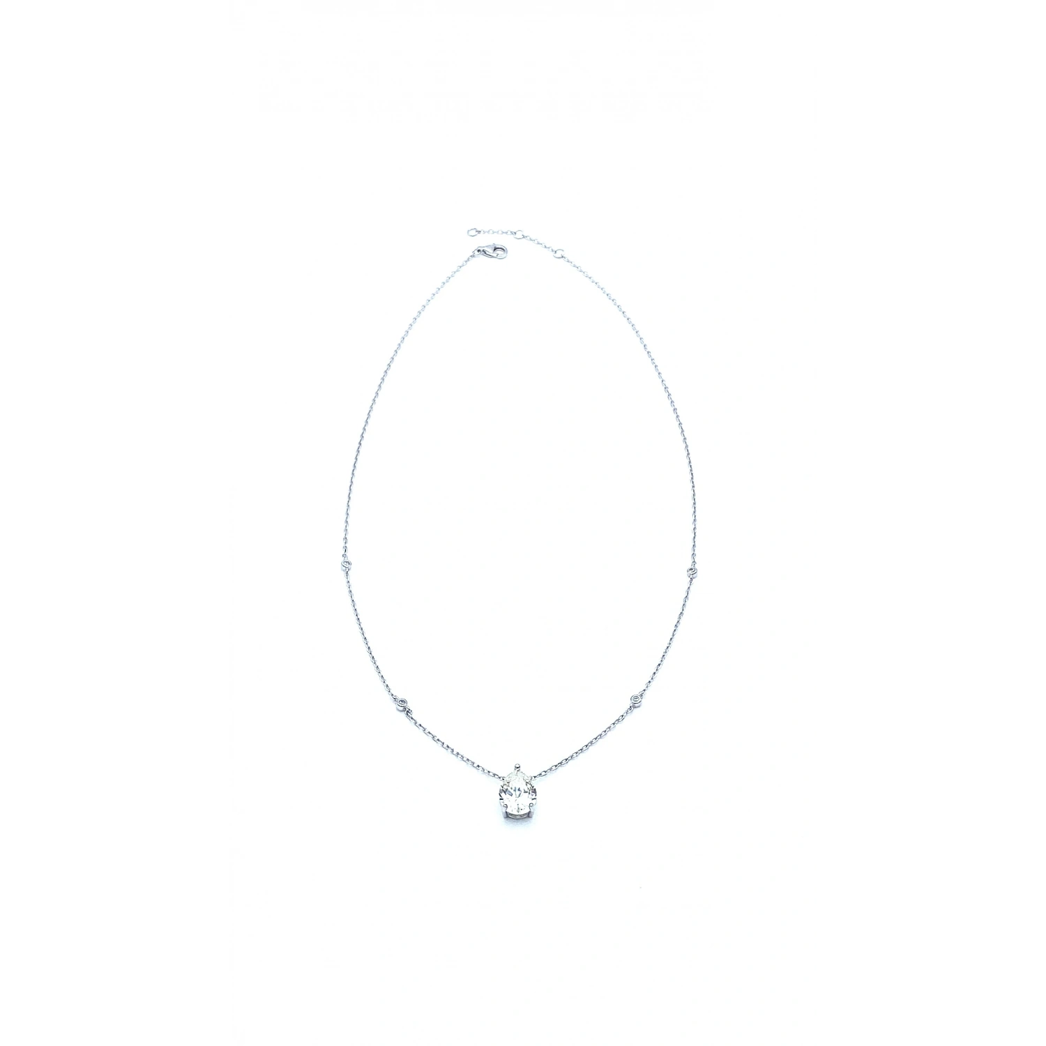 Mozanit Damla Stud Kolye