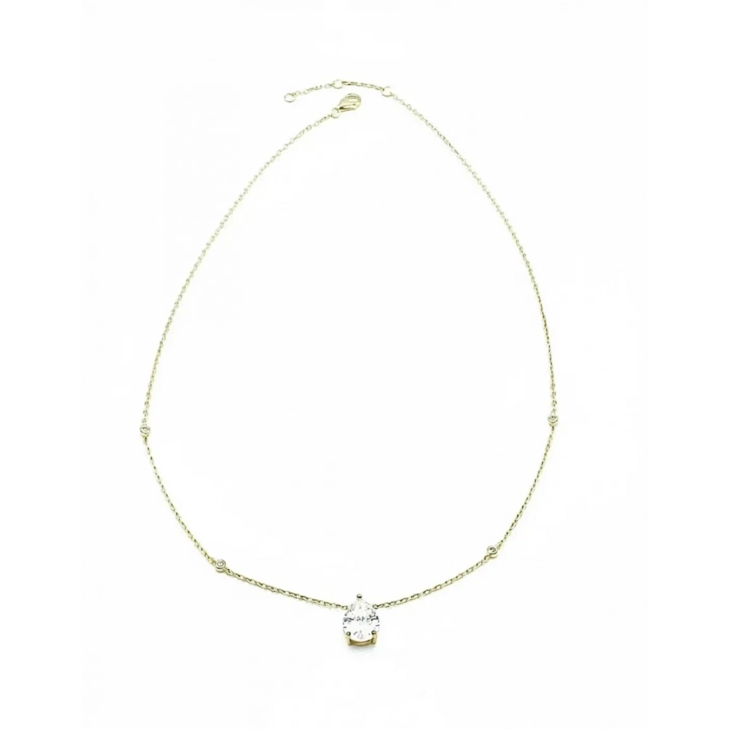 Mozanit Damla Stud Kolye