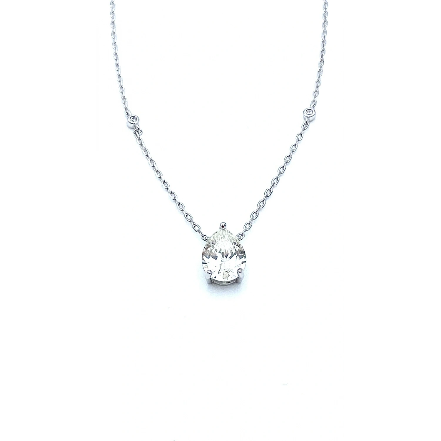 Mozanit Damla Stud Kolye