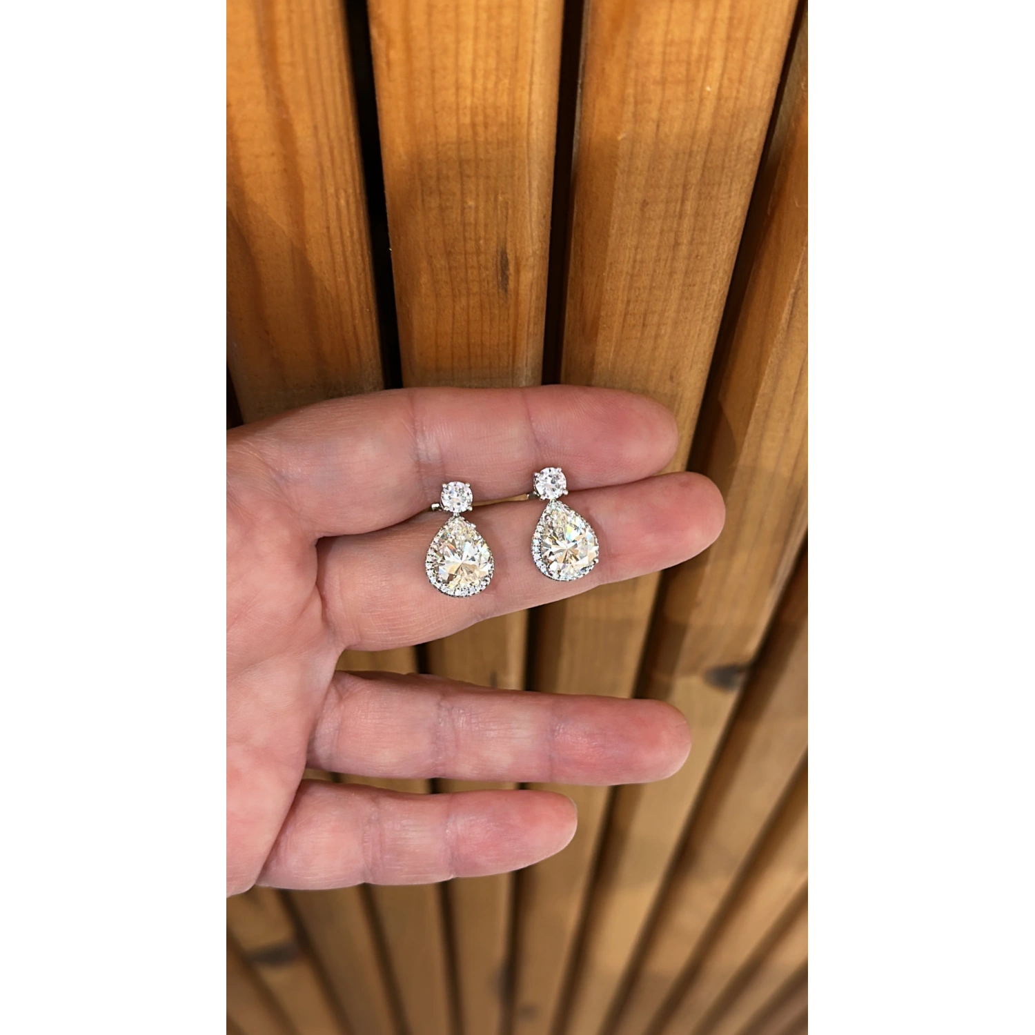 Mozanit Damla Taşlı Aro Tektaş Küpe