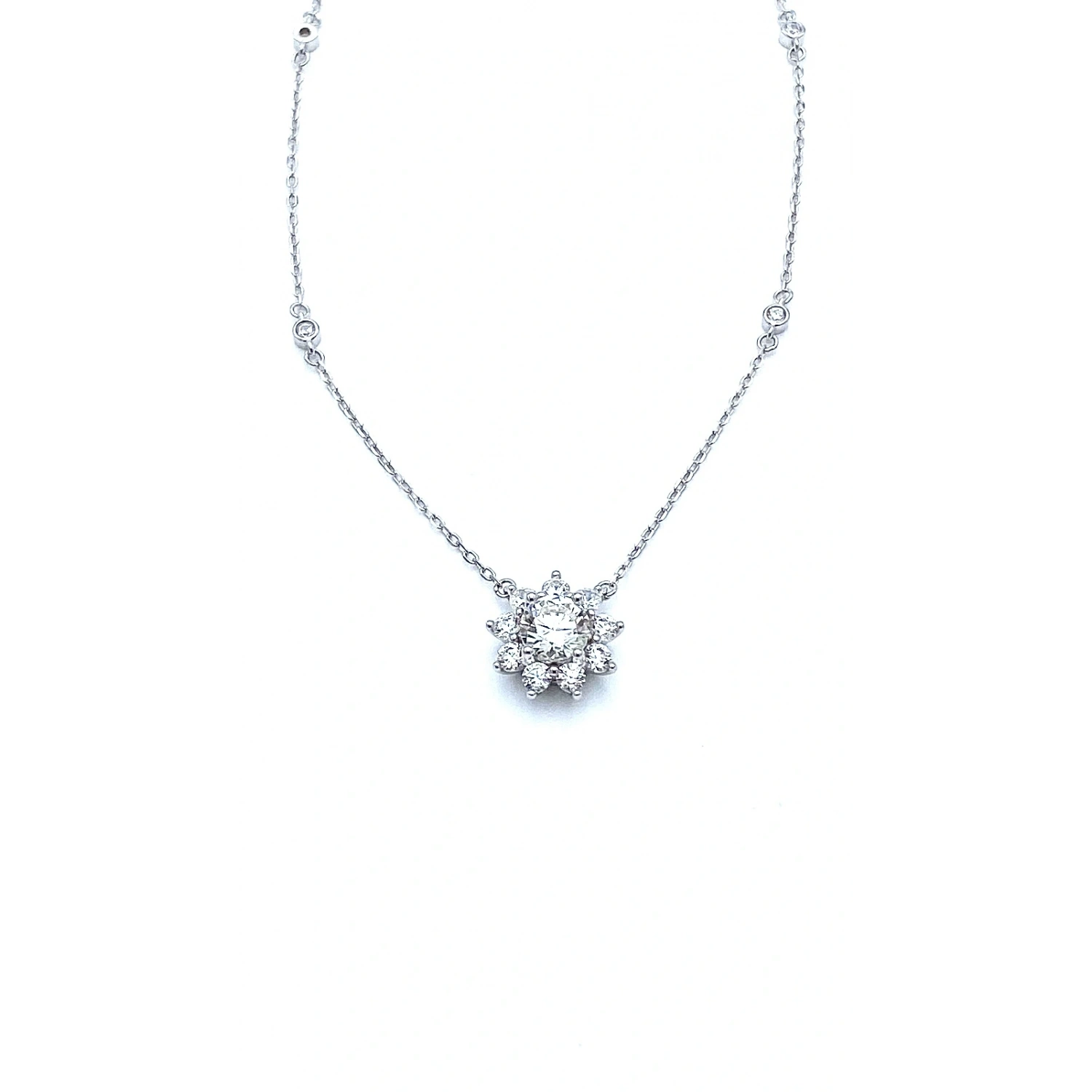 Mozanit Flower Bloom Kolye