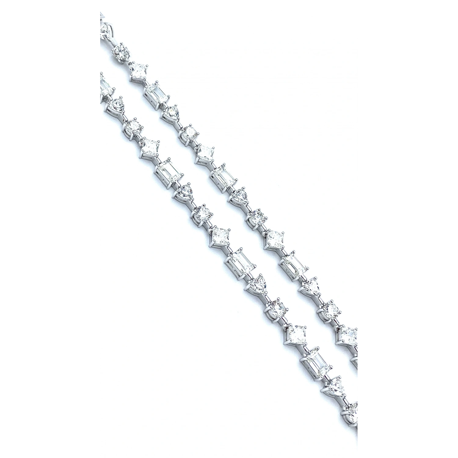 Mozanit Geo Çubuklu Damla Gerdanlık Kolye