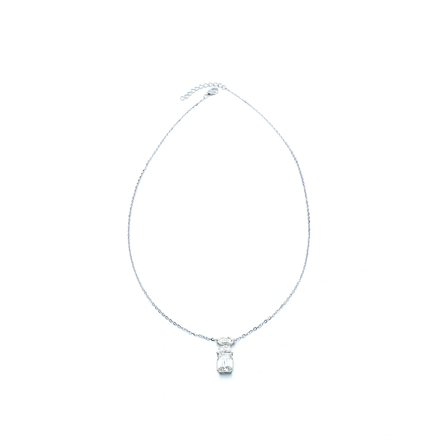 Mozanit Tria Di Markiz Oval Kolye