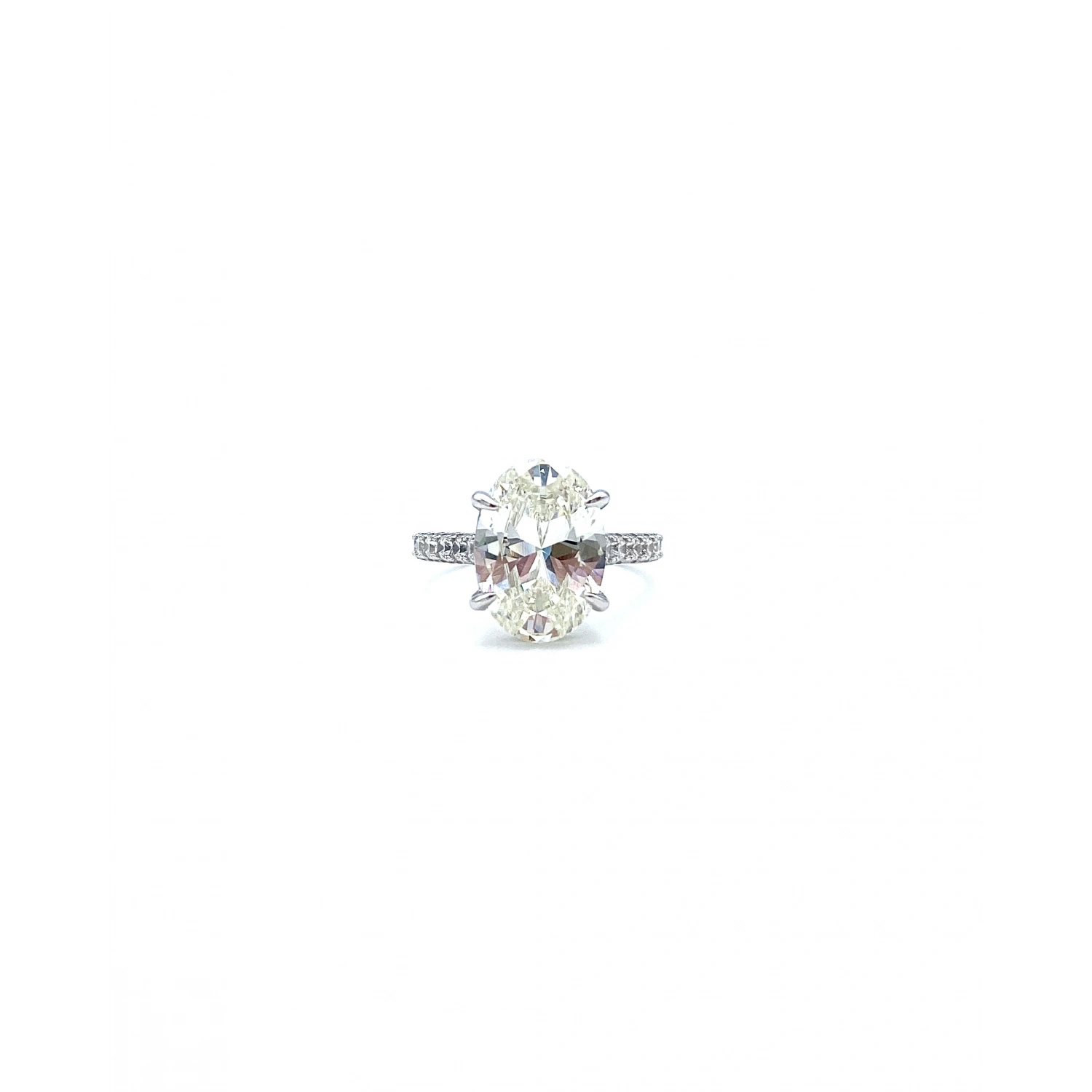 Mozanit Wedding Oval Tektaş Yüzük