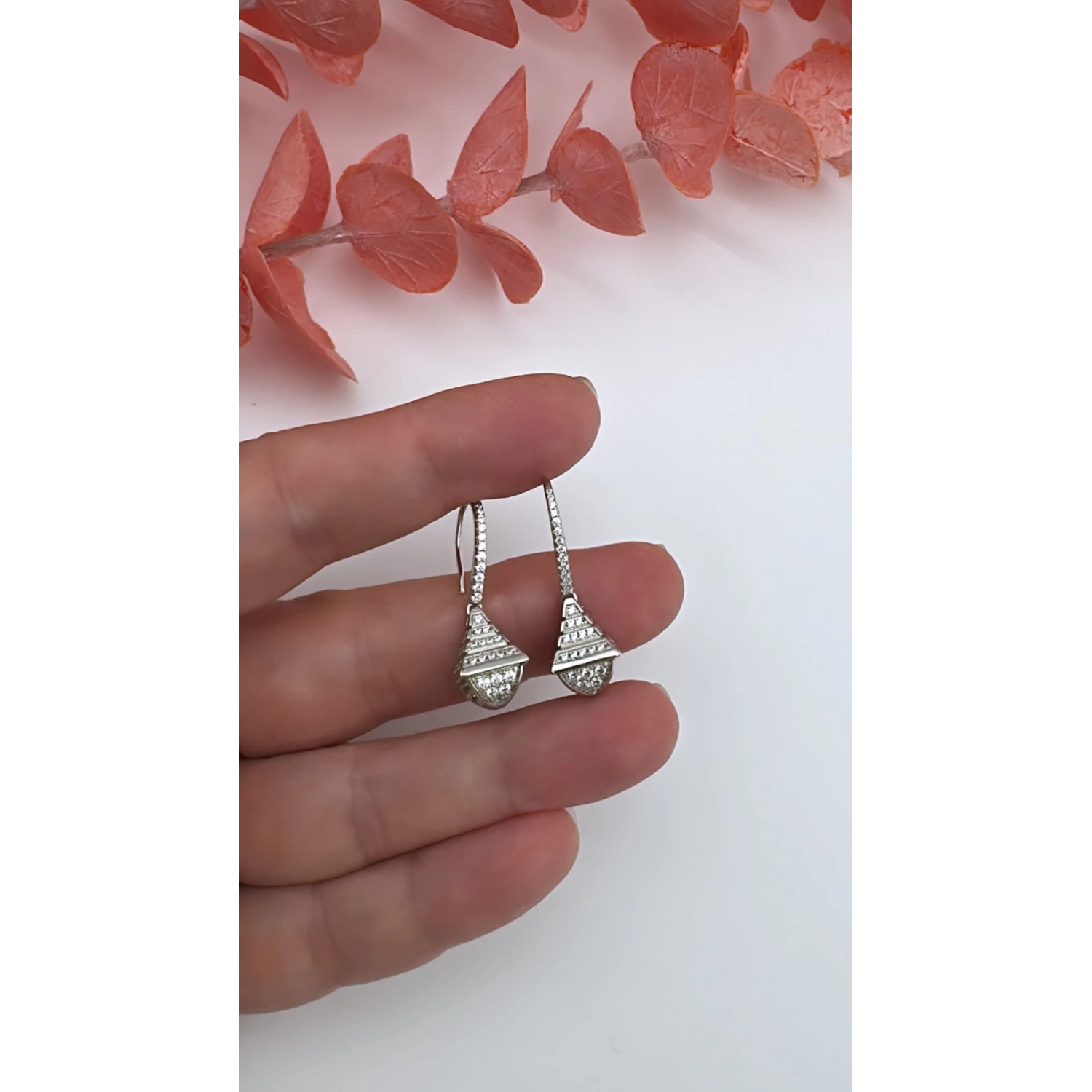 Mrl Taşlı Kurşun Küpe