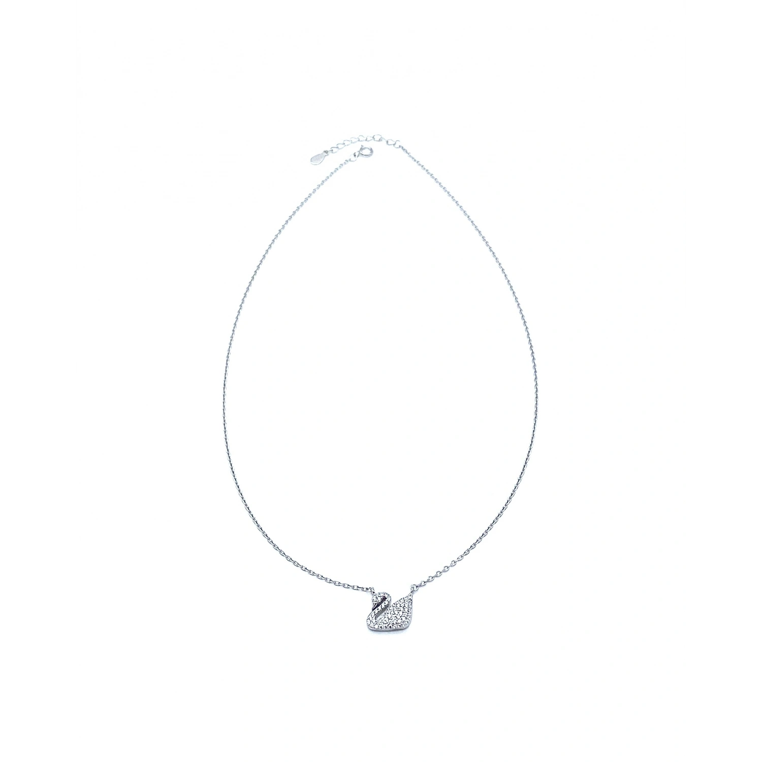 Pave Swan Zincir Kolye
