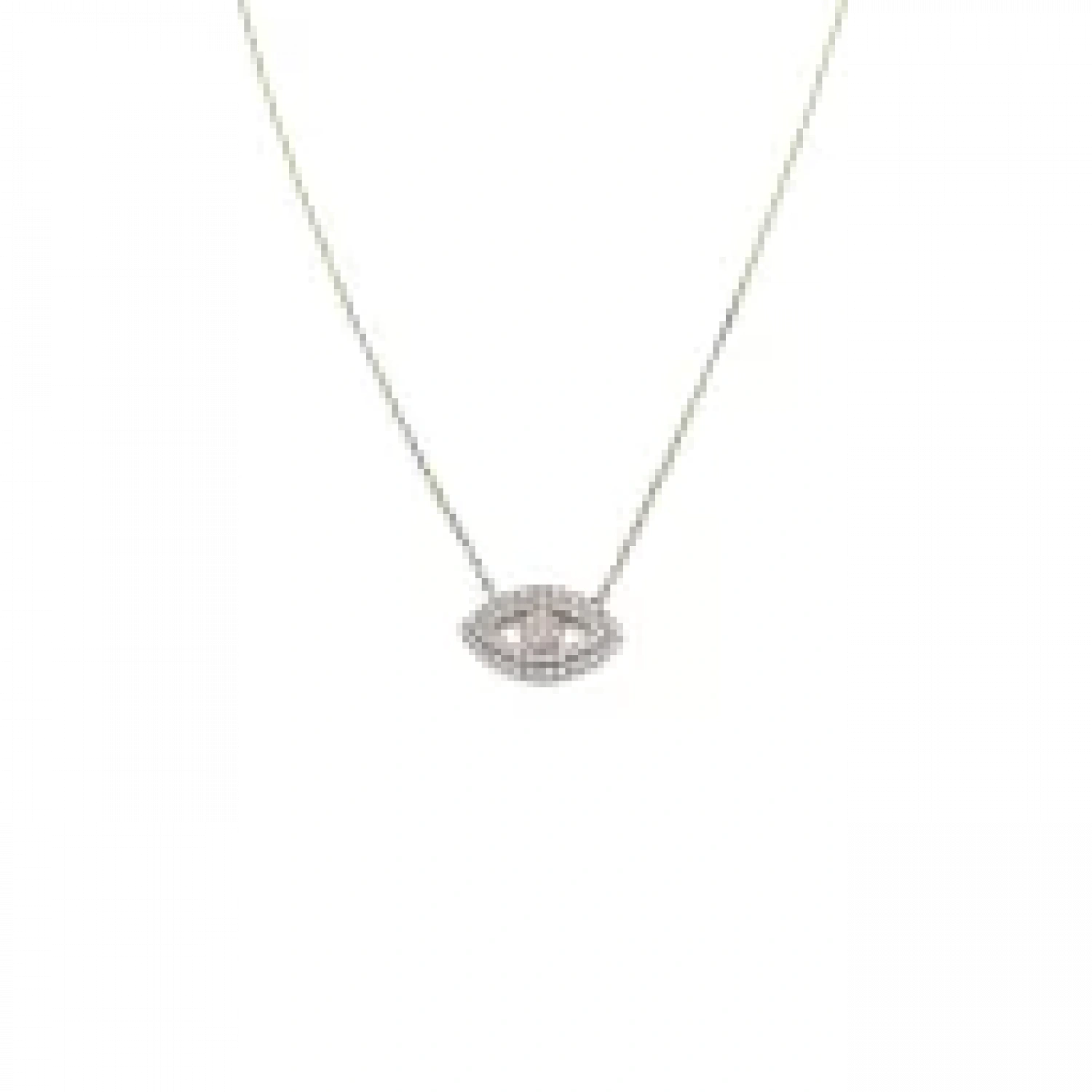 Nötr Taşlı Göz Kolye