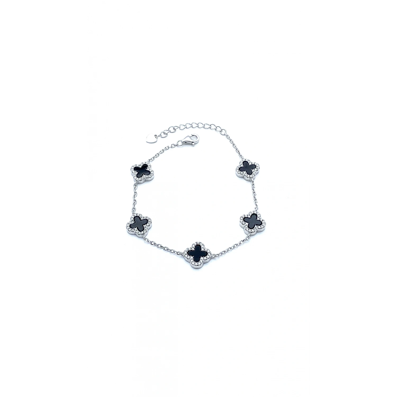 Onyx 5li Yonca Taşlı S Bileklik