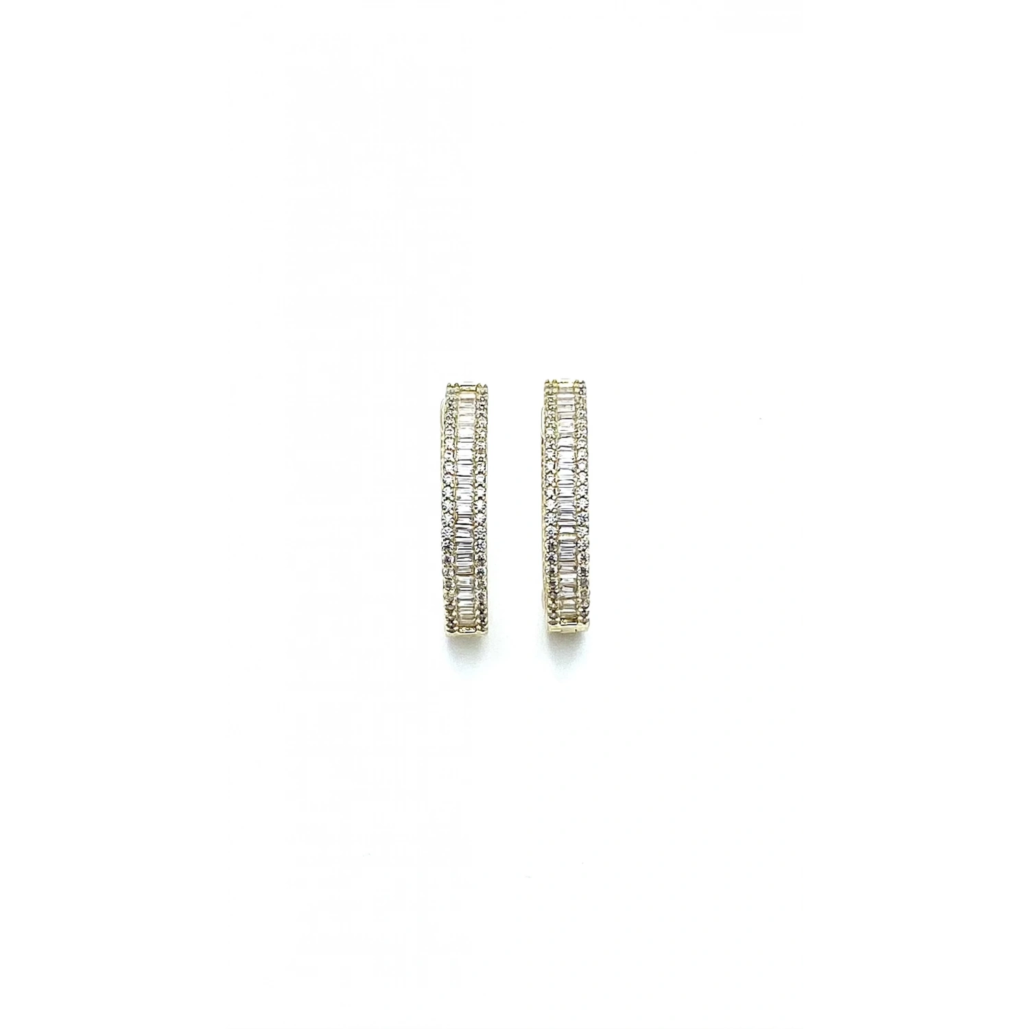 Oval Baget Halka Küpe