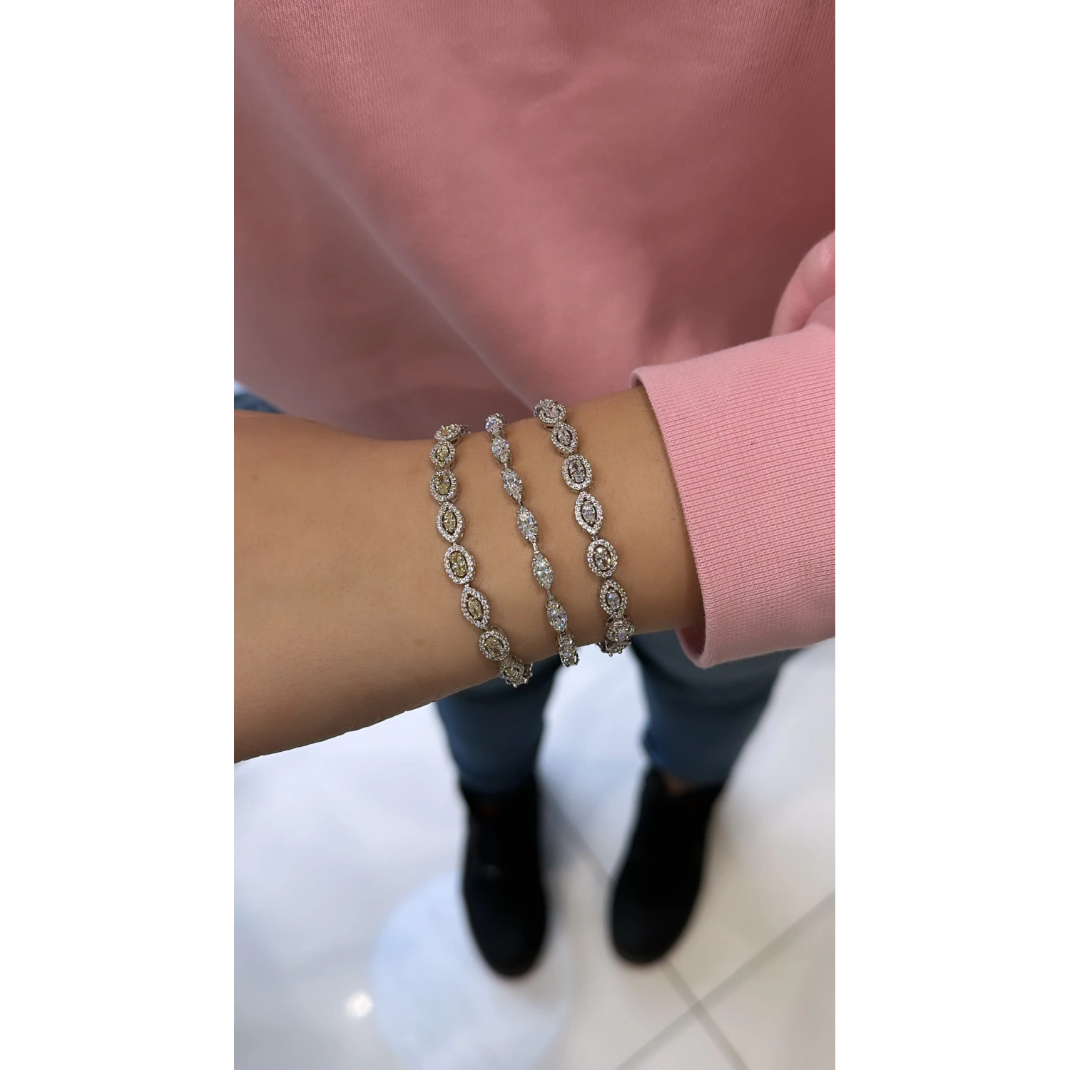 Oval Markiz Around Suyolu Bileklik