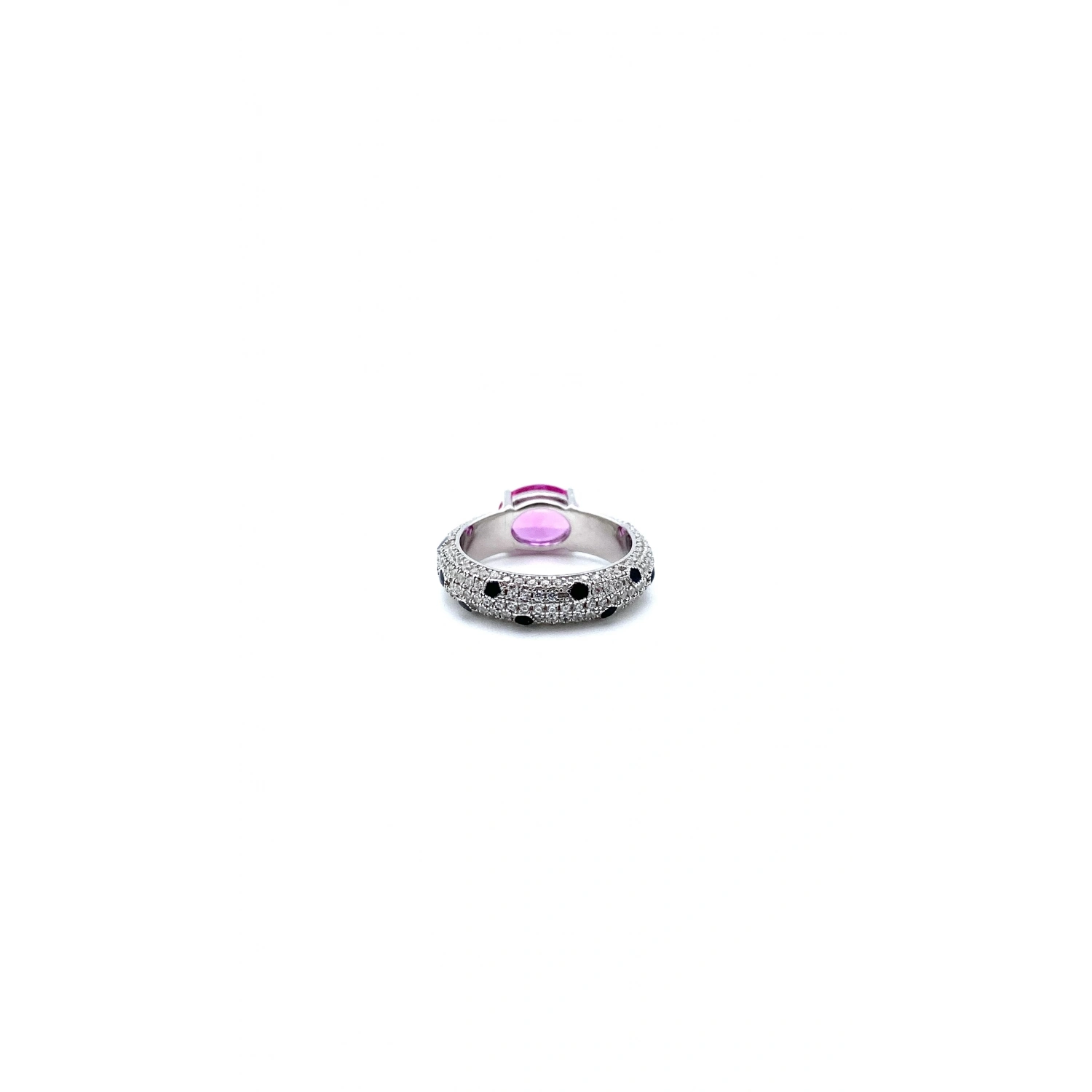 Oval Pembe Safir Taşlı Tamtur Yüzük