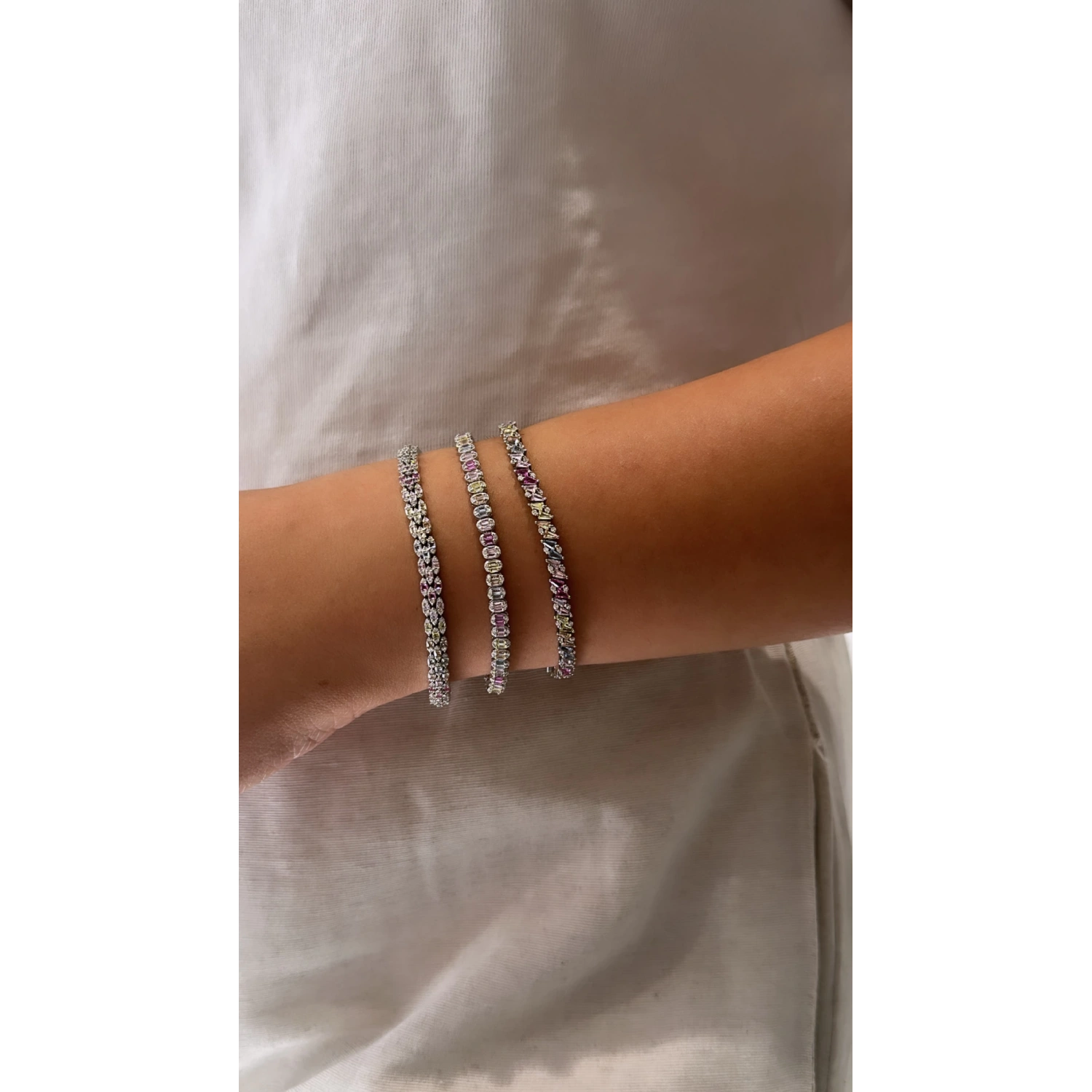 Pastel Rainbow 3 Markiz Suyolu Bileklik