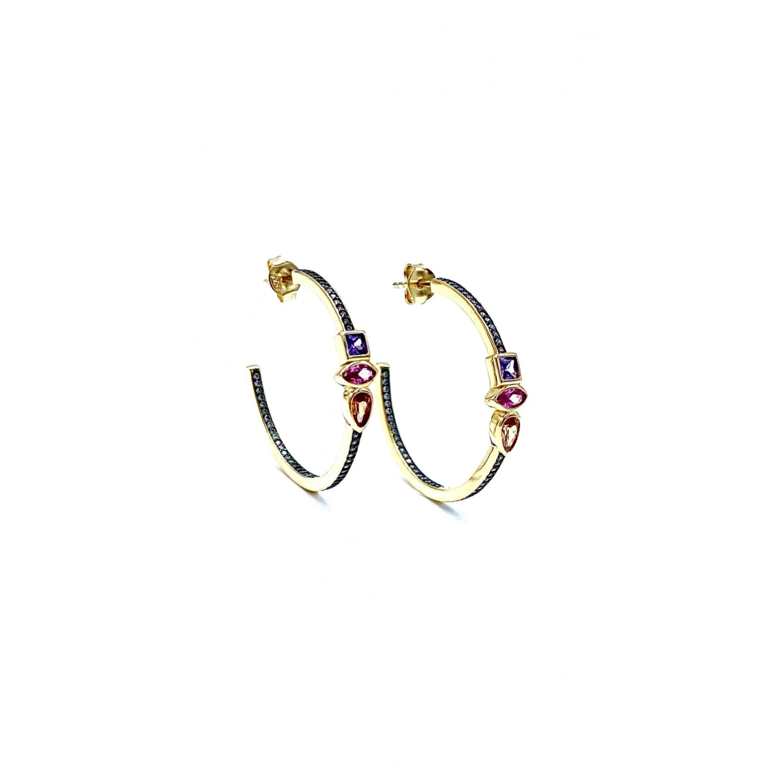 Pembe Markiz Halka Küpe