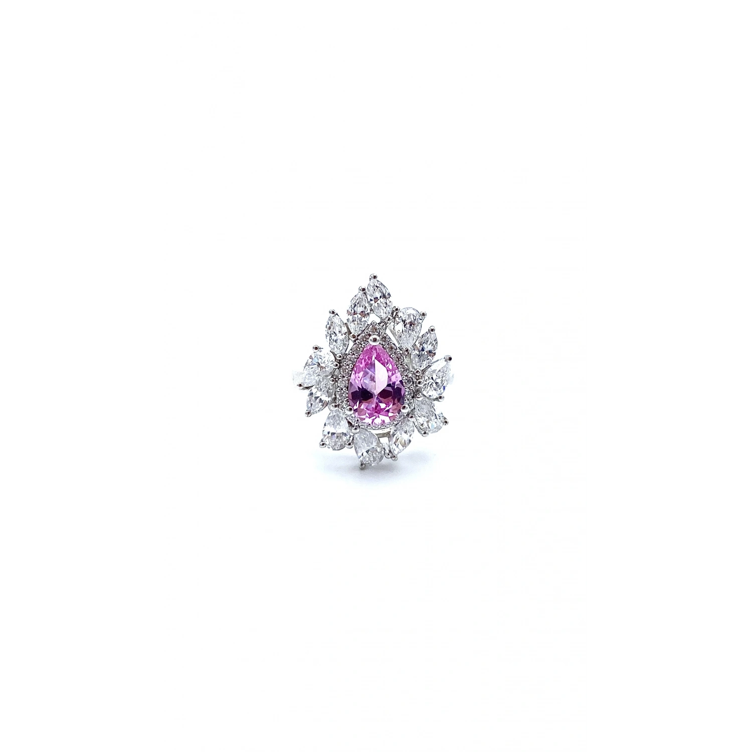 Pembe Safir Flame Yüzük