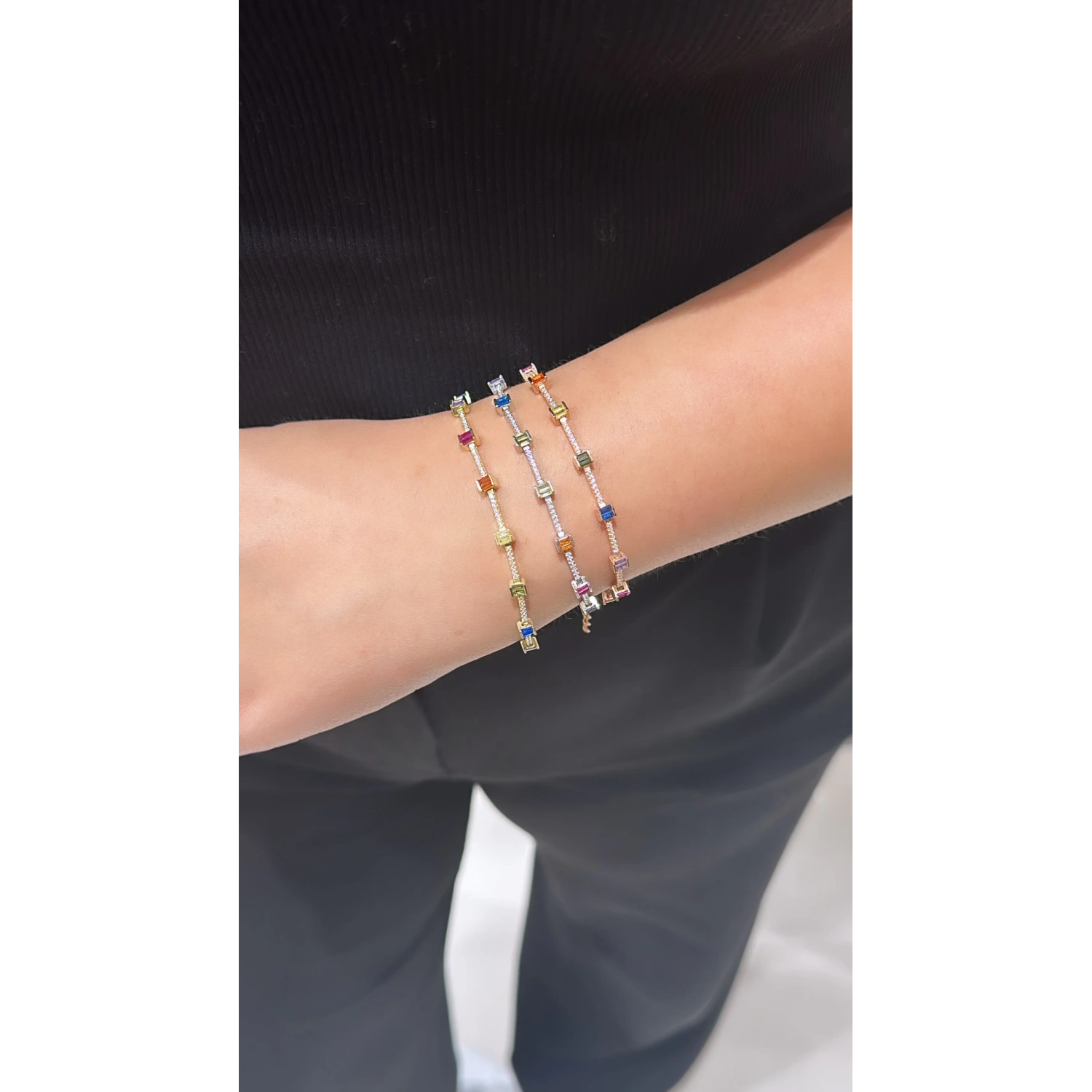 Rainbow Baget Suyolu Bileklik