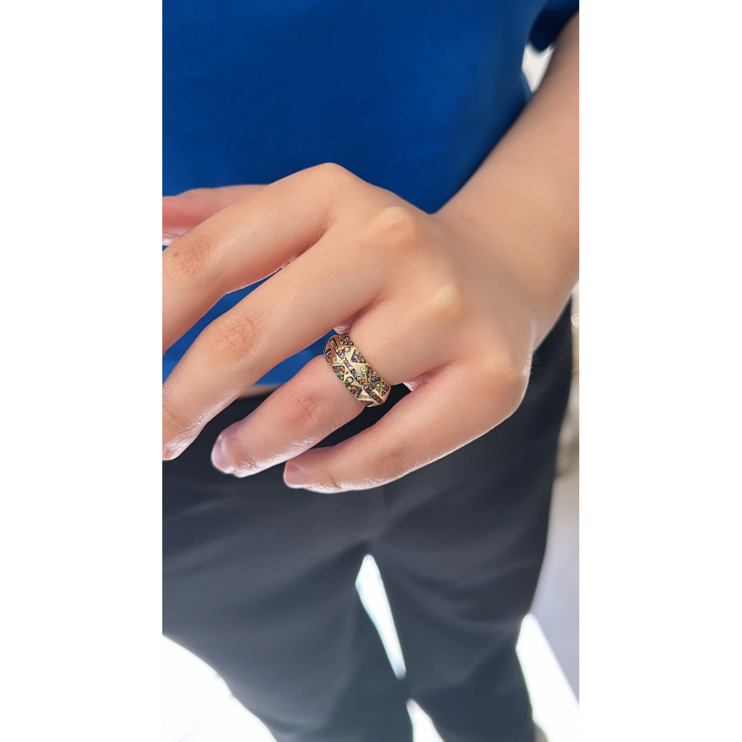 Rainbow Etnik Yüzük