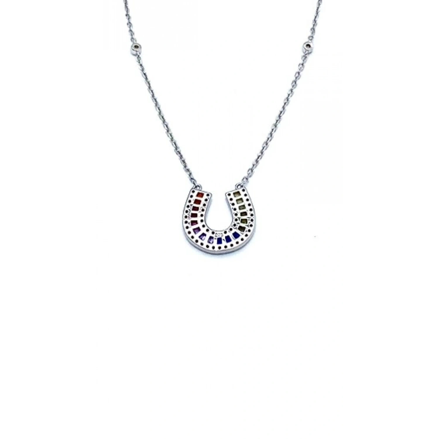 Rainbow Mini Nal Şans Kolye